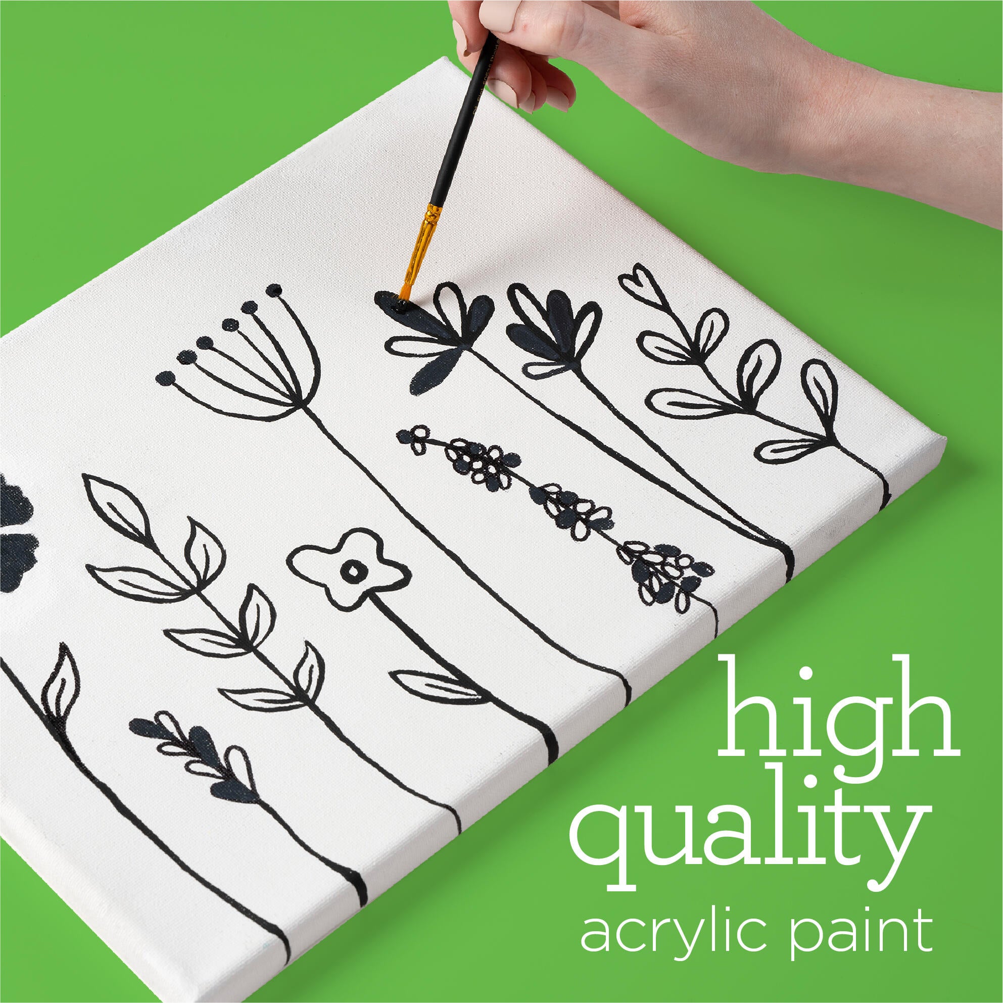 Acrylic Paint Matte, Gallon, Black