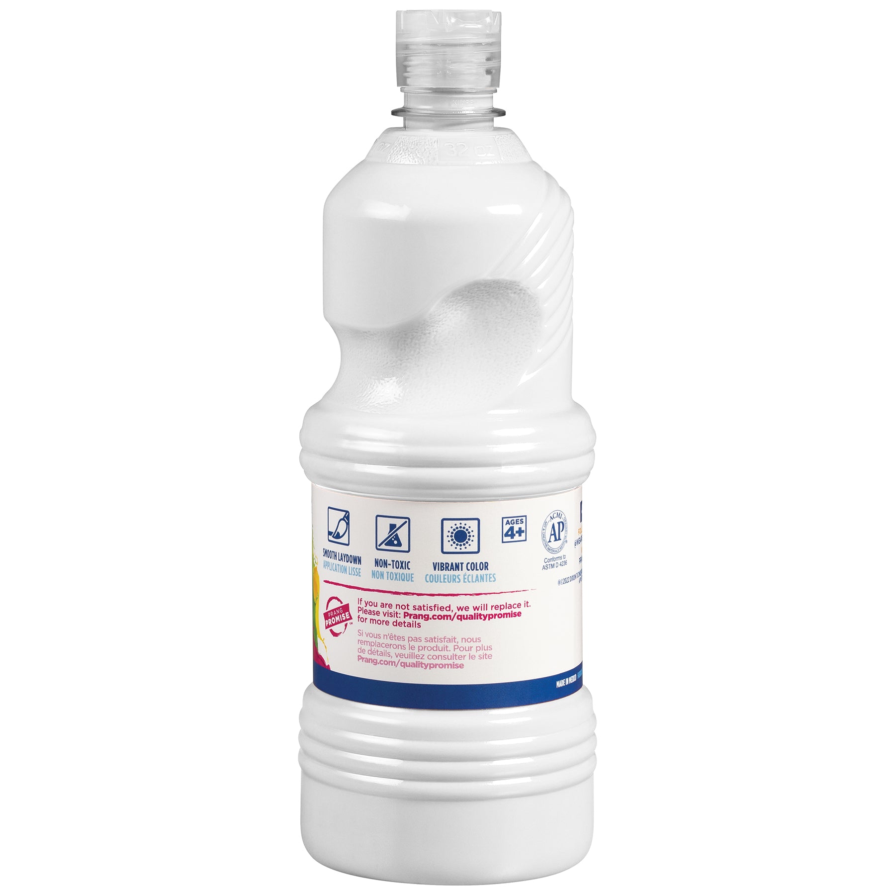 Ready-to-Use Tempera Paint, White, 32 oz