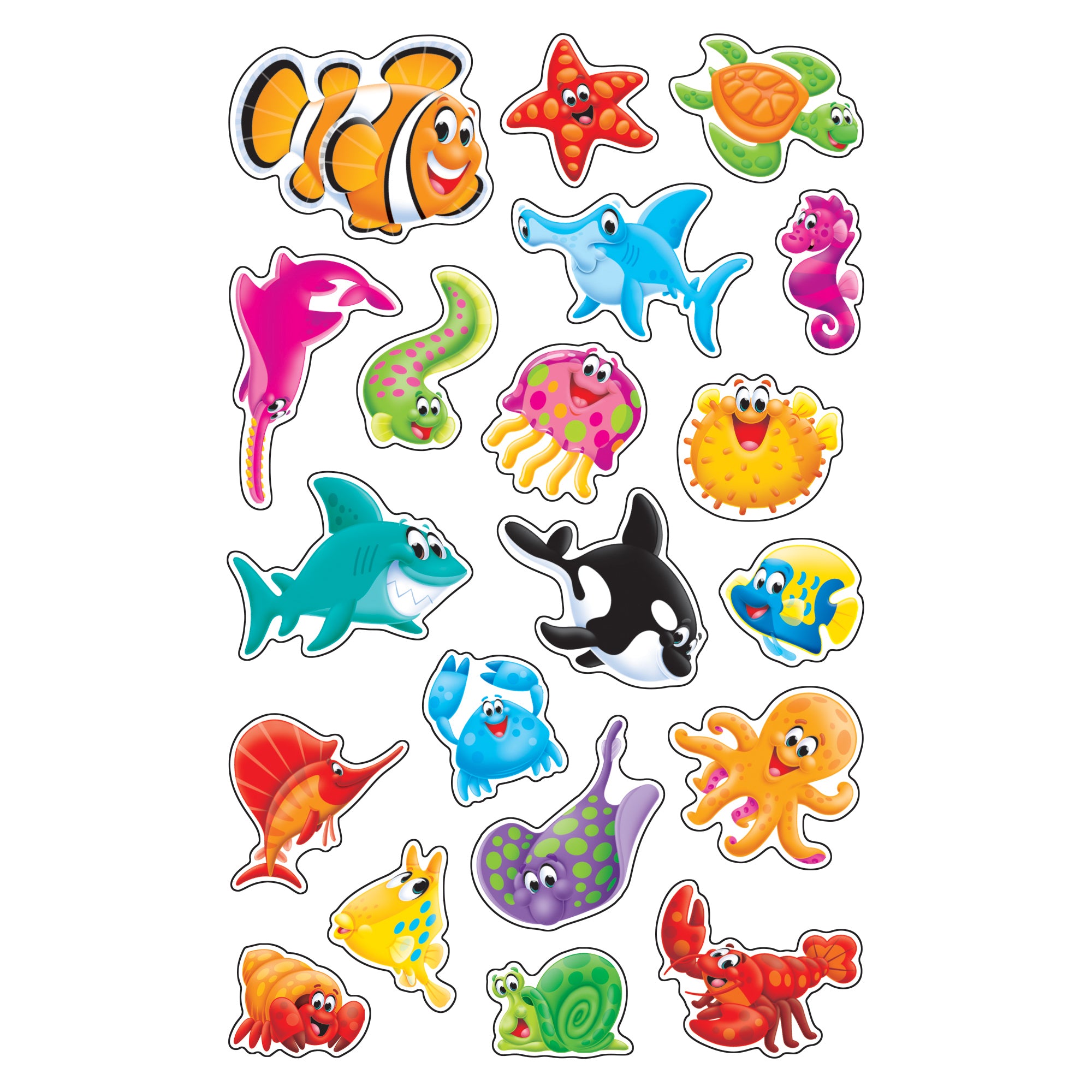 Sea Buddies™ superShapes Stickers-Large, 160 ct