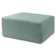 Jaxx Fairlie Couch Ottoman - Oversized Square Foam Coffee Table Ottoman, 36", Luxe Boucle, Boucle Green