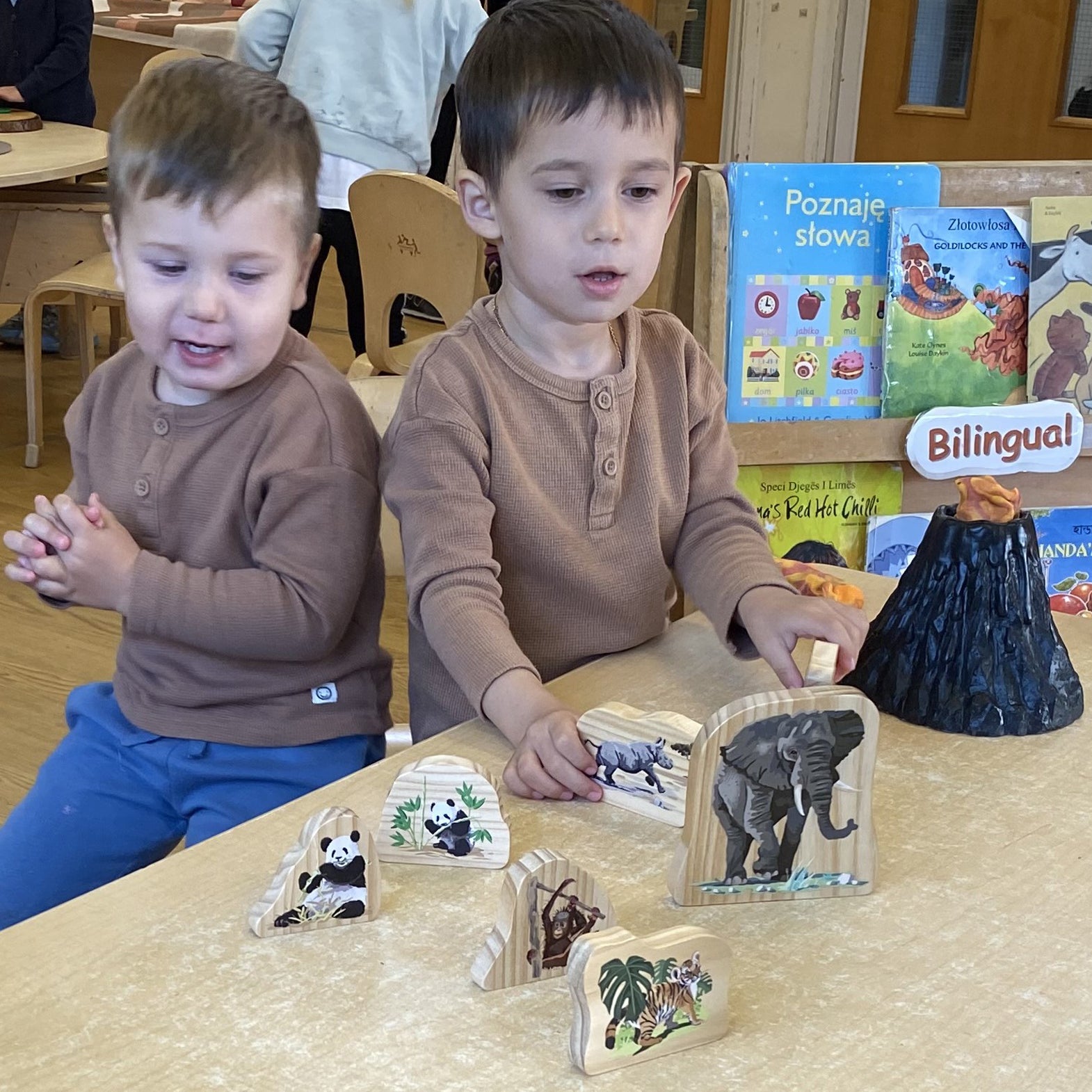 Endangered Animal Families Wooden Characters