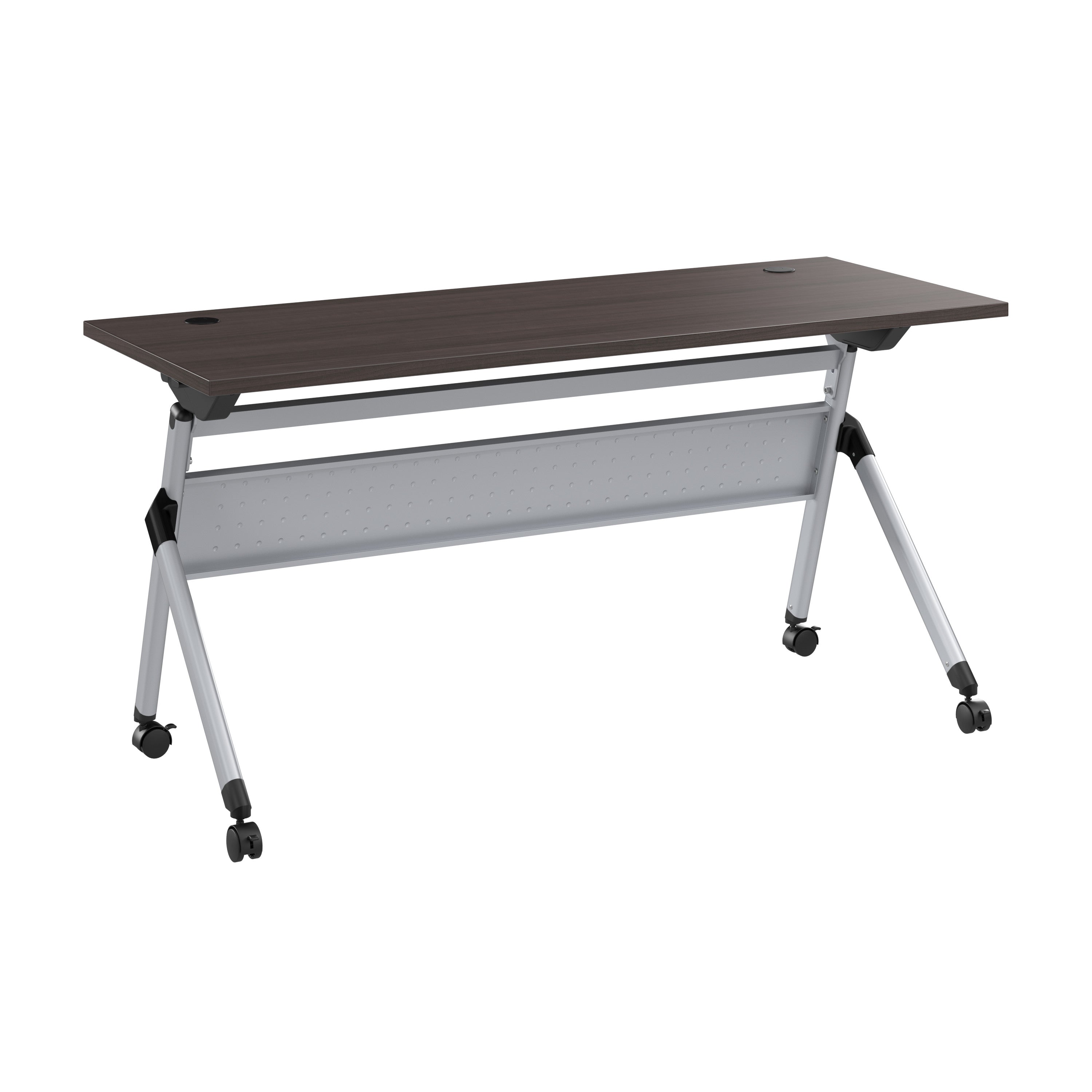 Bush Business Furniture Envision 60W Folding Training Table in Storm Gray - 59.45" Width x 23.54" Depth x 29.62" Height