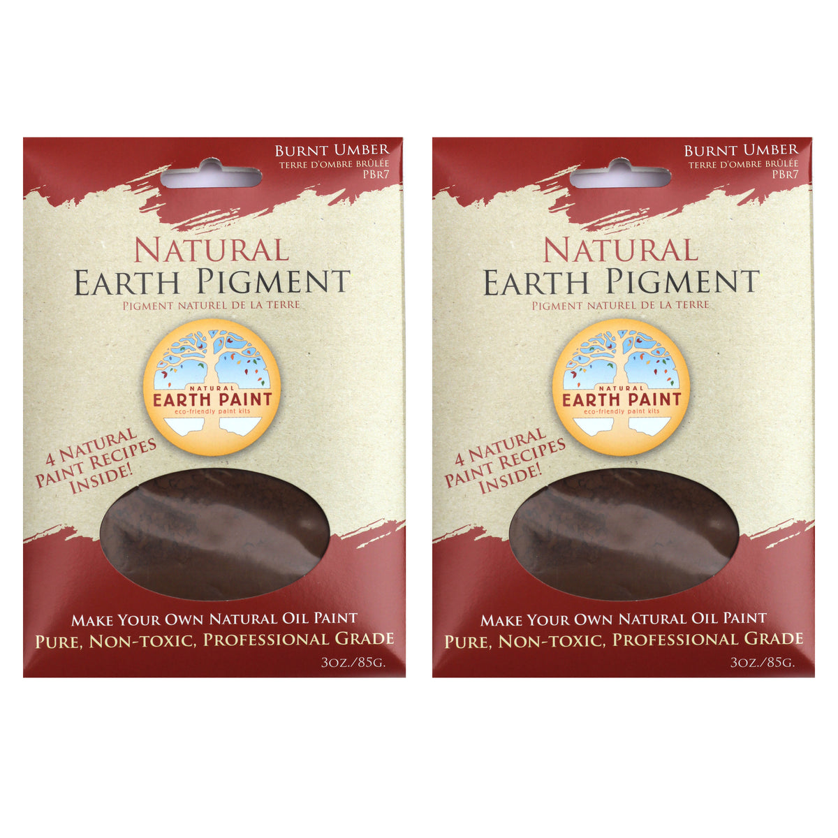 (2 EA) PIGMENT BURNT UMBER 3OZ