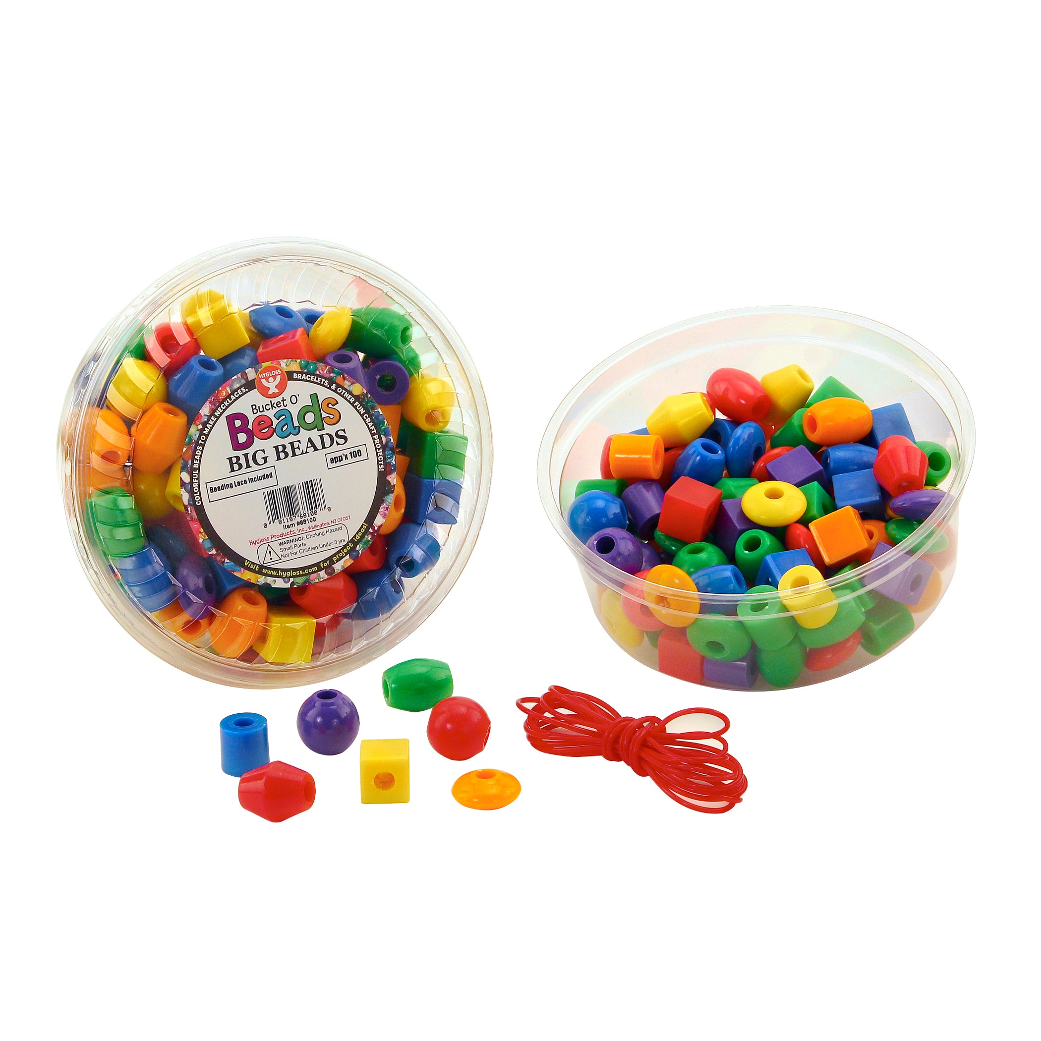 Big Beads - 16 oz. Approx. 100 beads -  Opaque