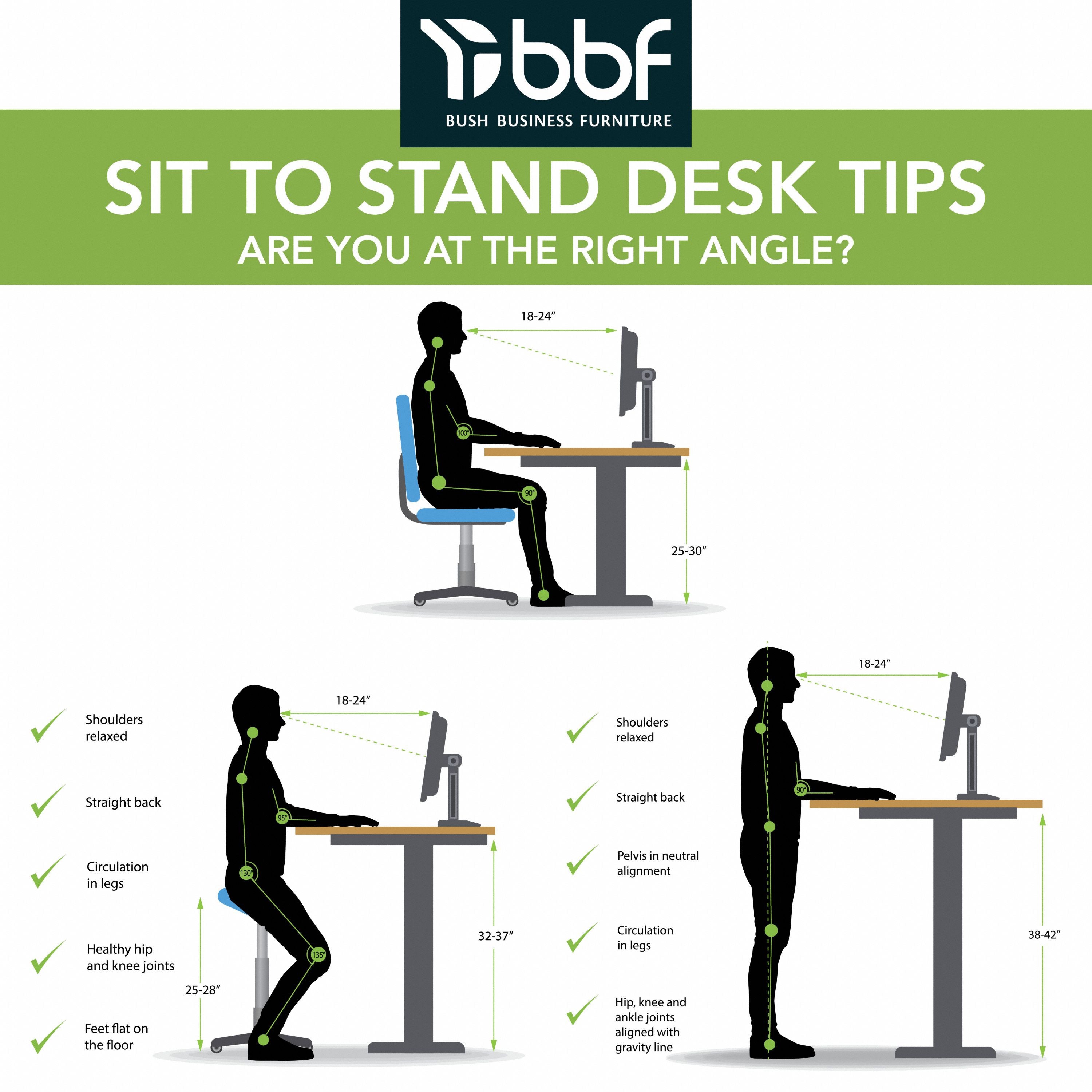 Bush Business Furniture Move 40 Series 60W x 30D Electric Height Adjustable Standing Desk in Black Walnut with Black Base - 59.45" Width x 29.37" Depth x 28.17" Height