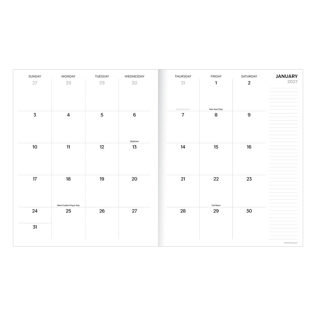 2027 SUPER BEE LG MONTHLY PLANNER