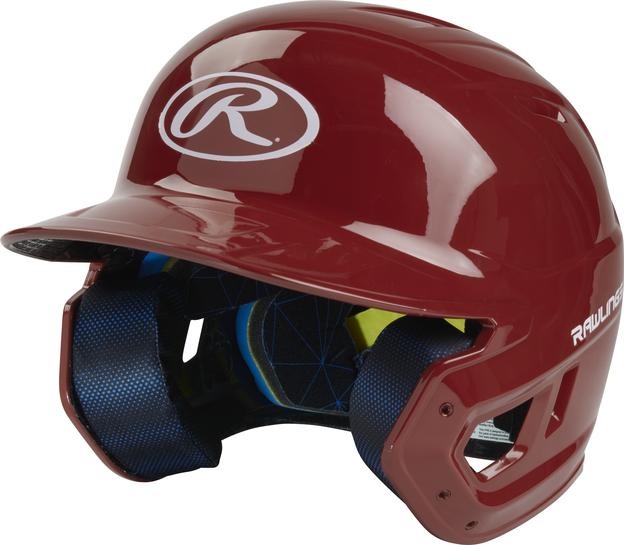 Rawlings Mach Gloss Senior Baseball Helmet - Cardinal