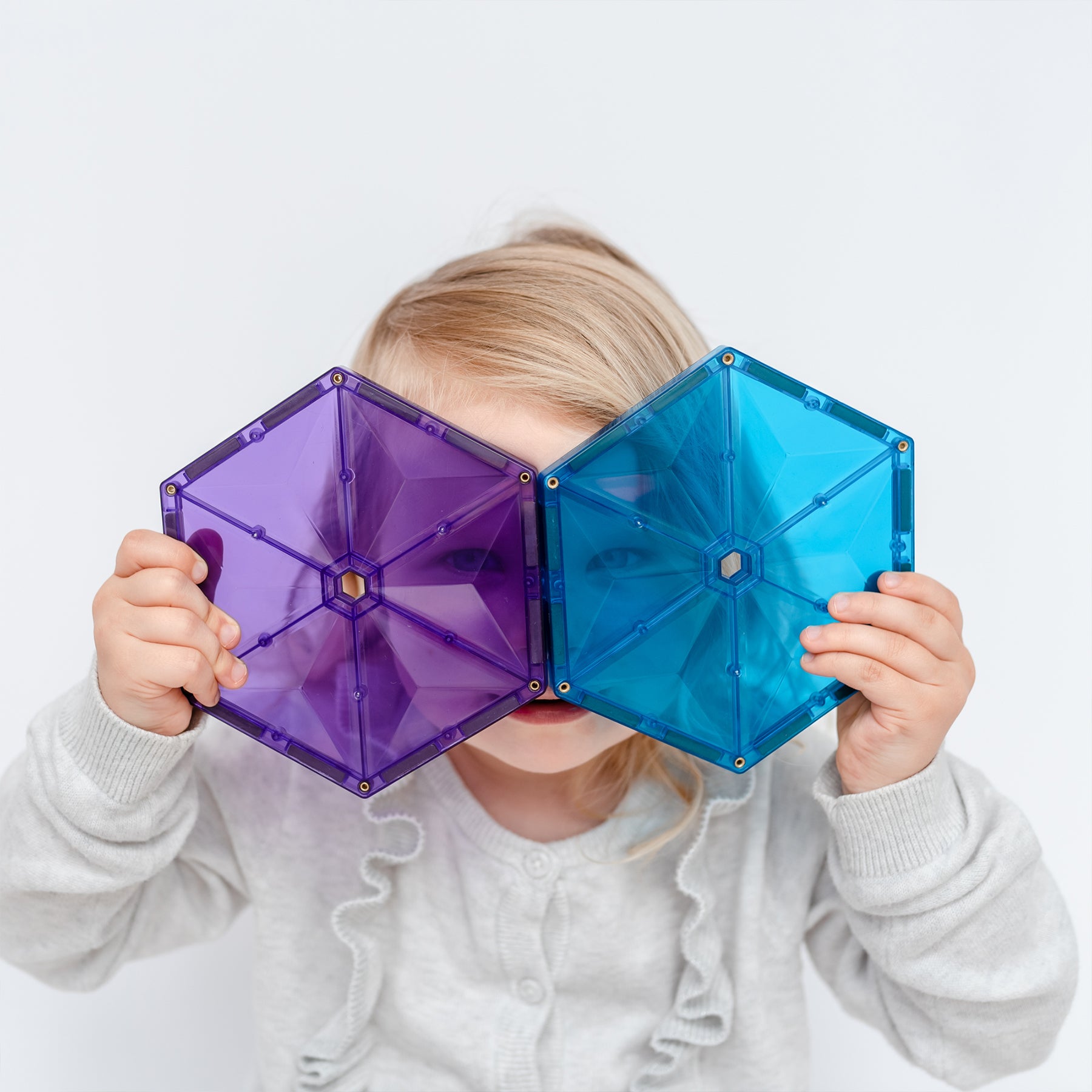 Magnetic Tiles Rainbow Geometry Pack, 30 Pieces