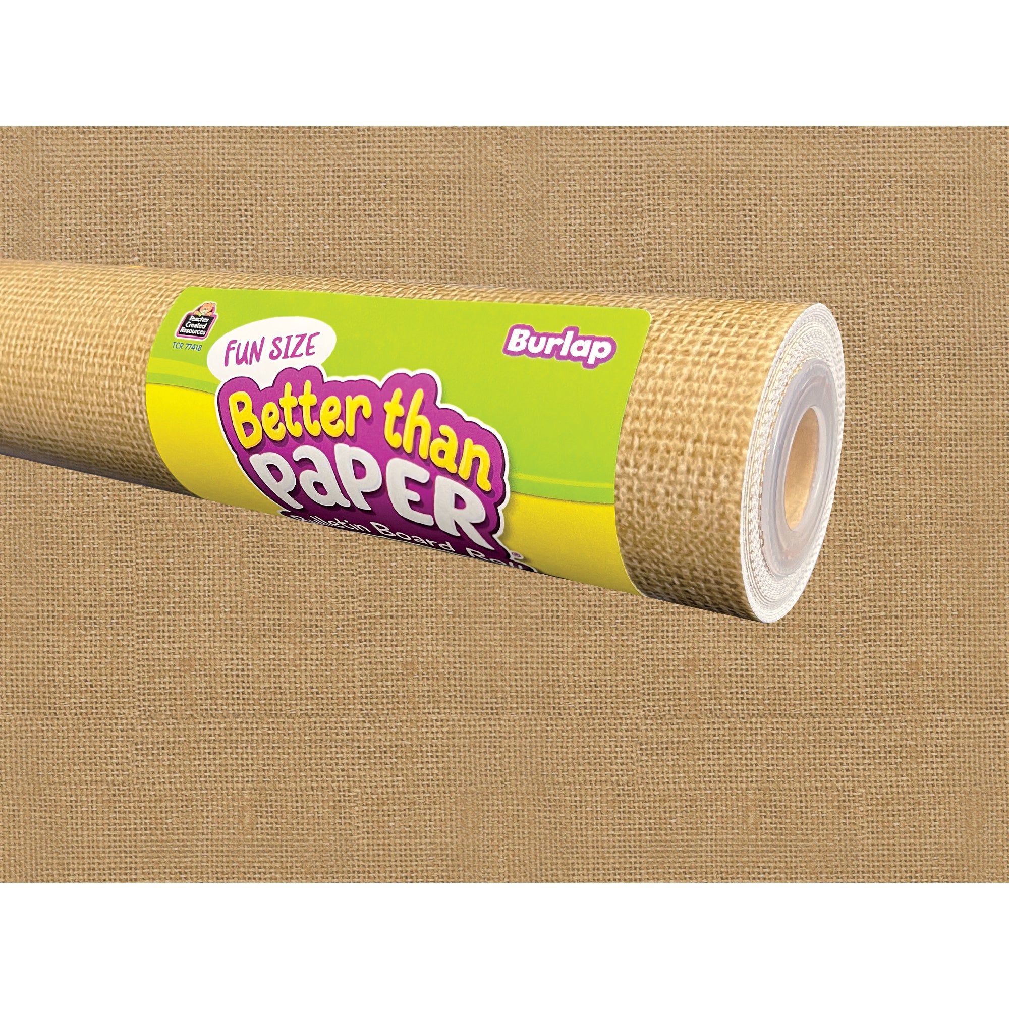 Fun Size Better Than Paper® Bulletin Board Roll, 18" x 12', Burlap