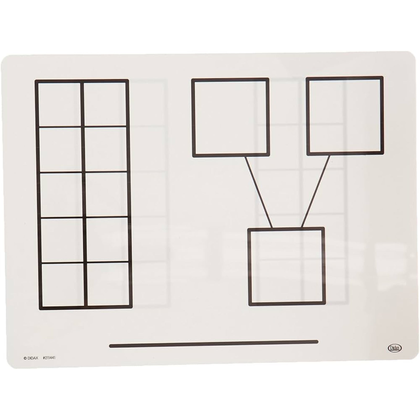 Write-On/Wipe-Off Ten-Frame Mats, Set of 10
