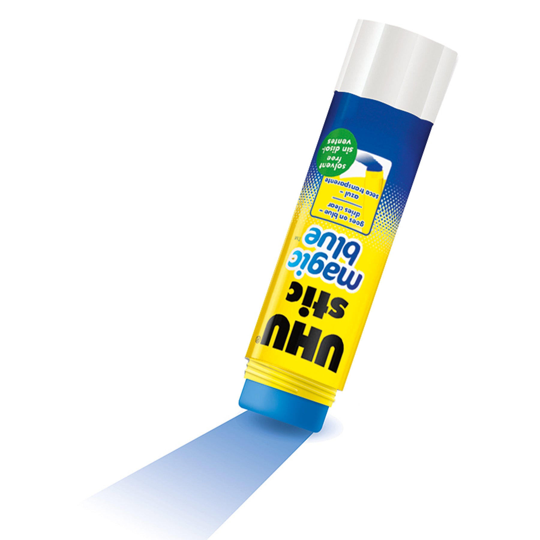 UHU Stic Magic Blue Glue Stick, Dries Clear, 40 g, Pack of 12