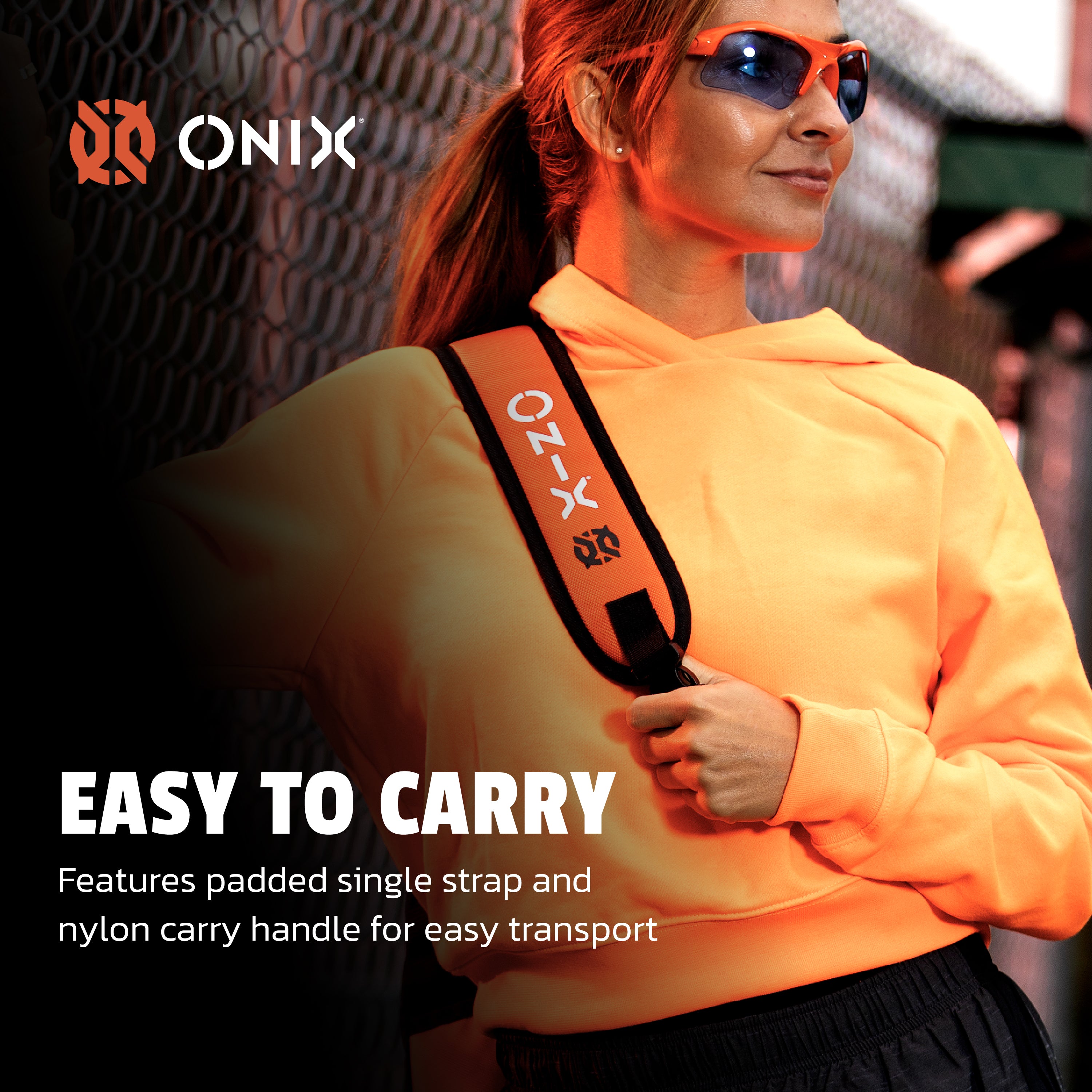 ONIX Pro Team Sling Bag — White/Black