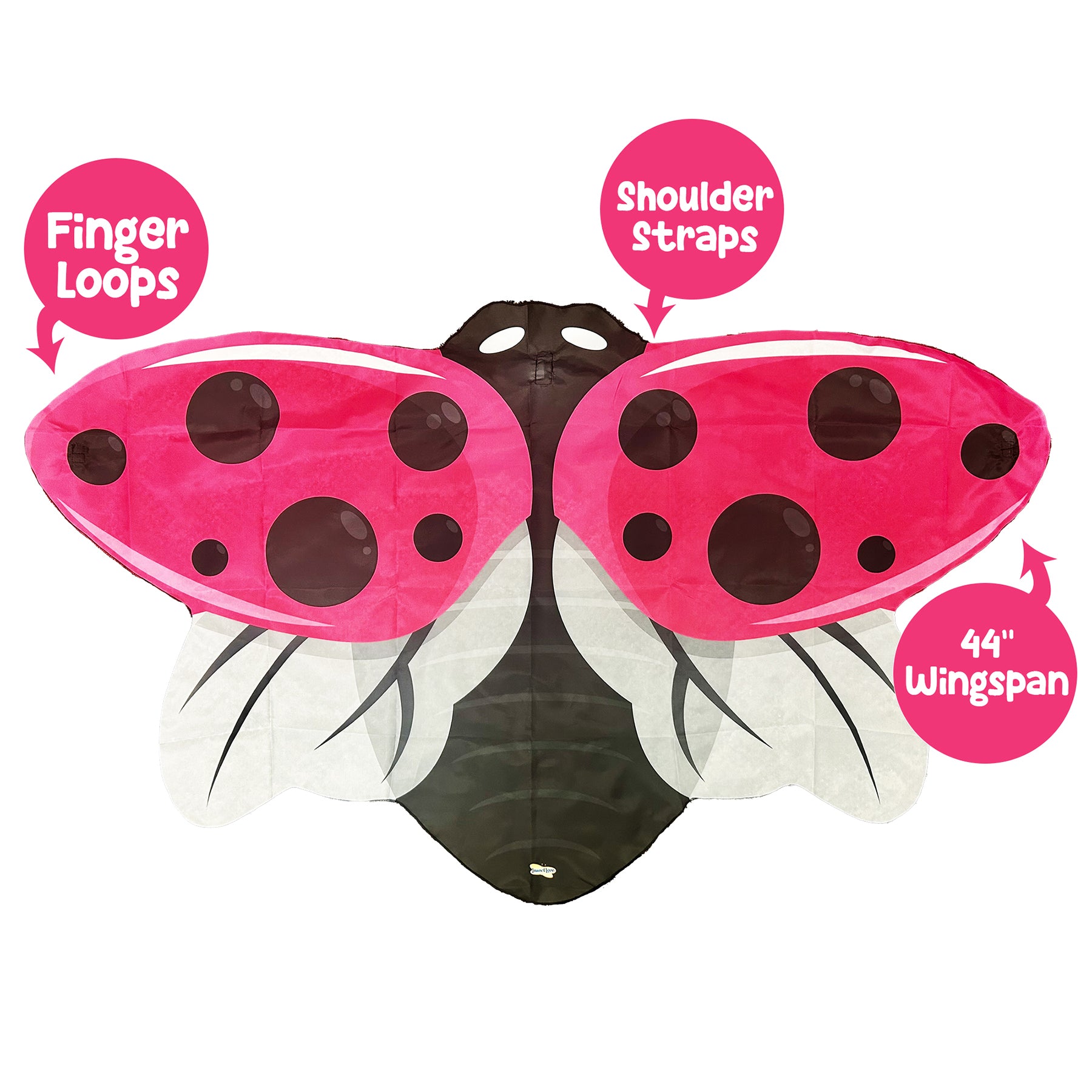Pink Ladybug Dress-Up Wings