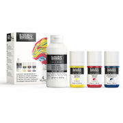 LQ Iridescent Pouring Medium & Soft Body Acrylic Set
