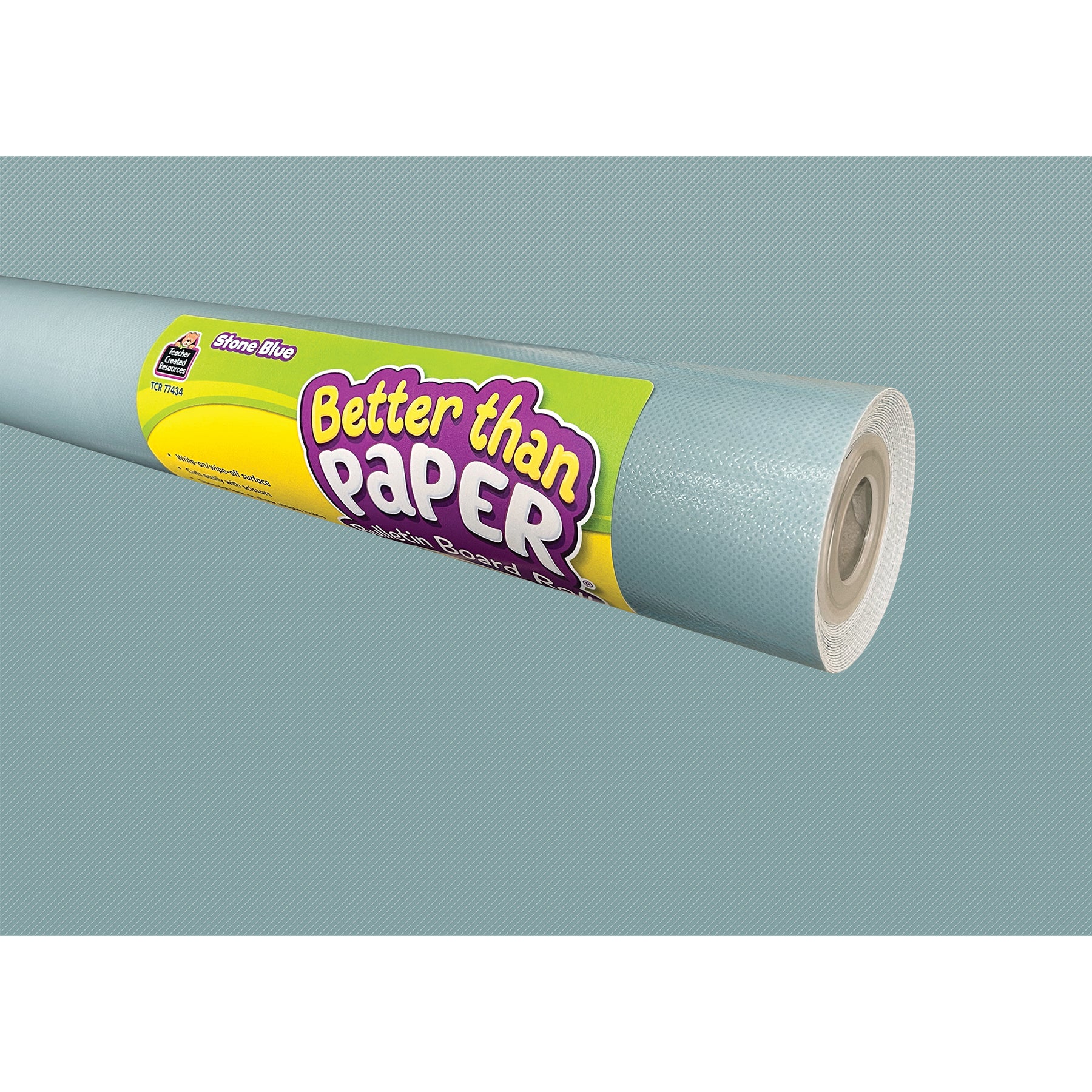 Better Than Paper® Bulletin Board Roll, 4' x 12', Stone Blue, 4 Rolls