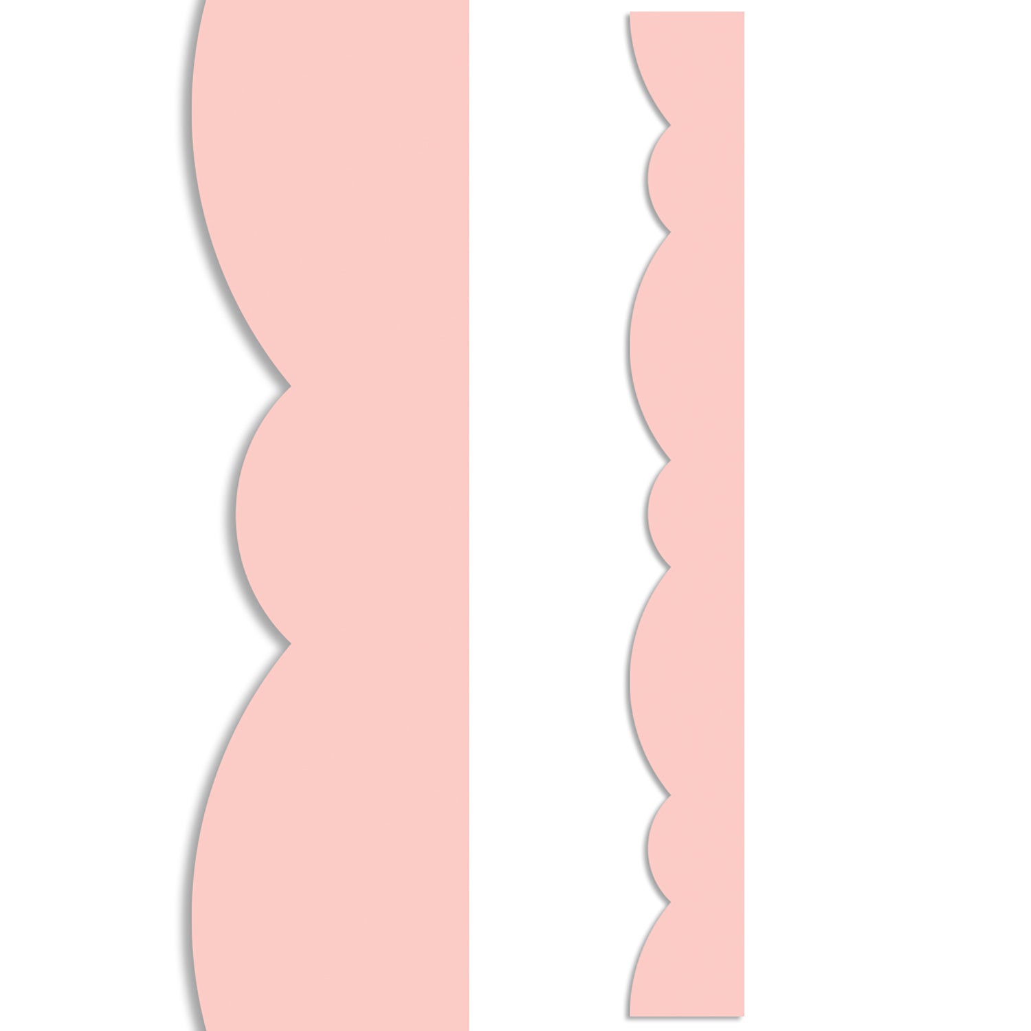 Blush Stylish Scallops EZ Border, 48 Feet