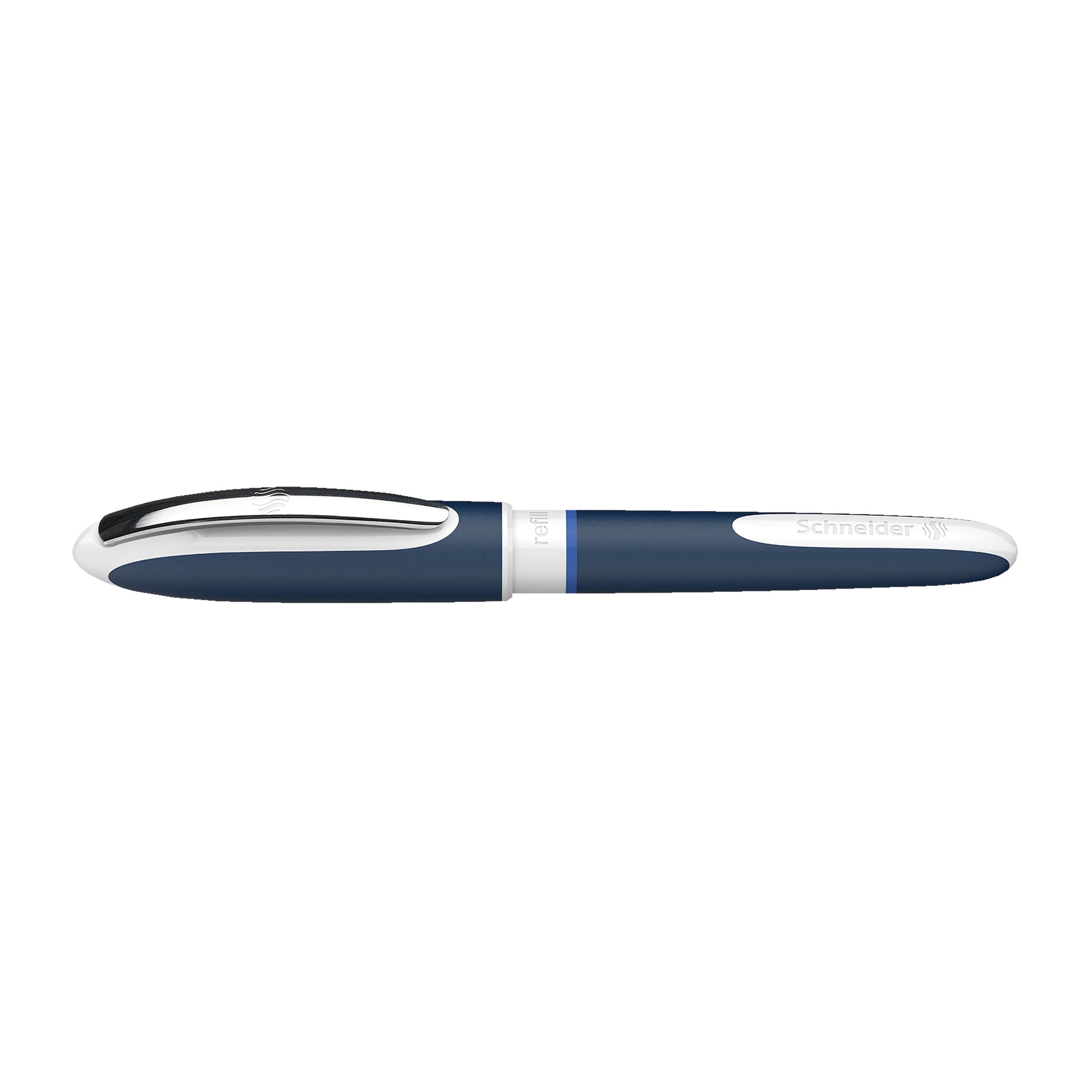 One Change Rollerball Pen, Refillable, 0.6 mm, Blue Ink, Single Pen