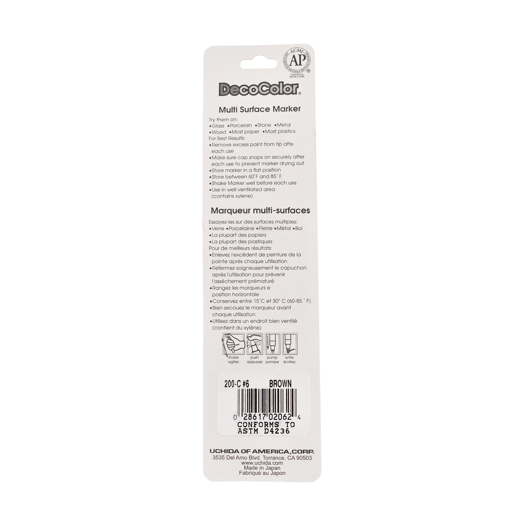 DecoColor® Paint Marker, Fine, 200-S, Brown #6