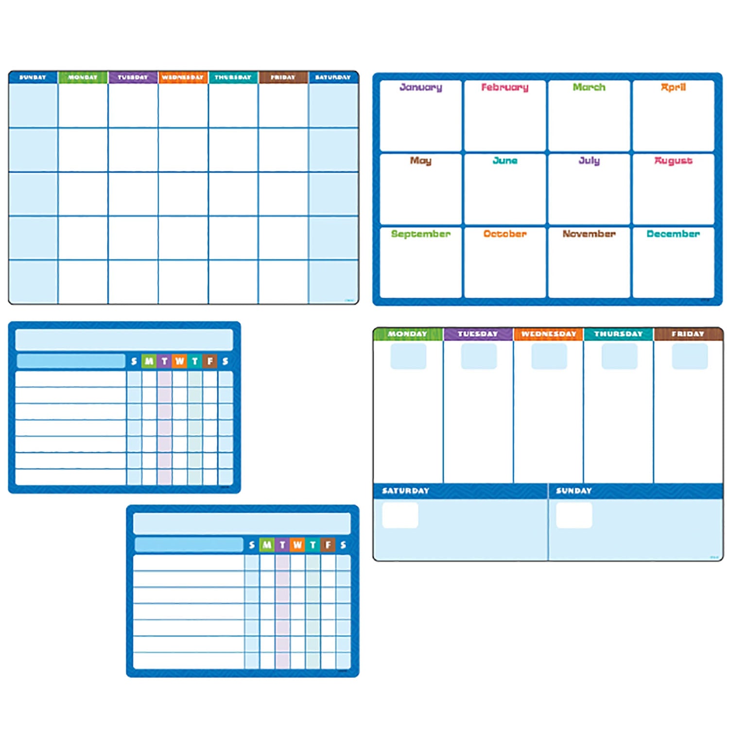Wipe-Off Planner Sheets