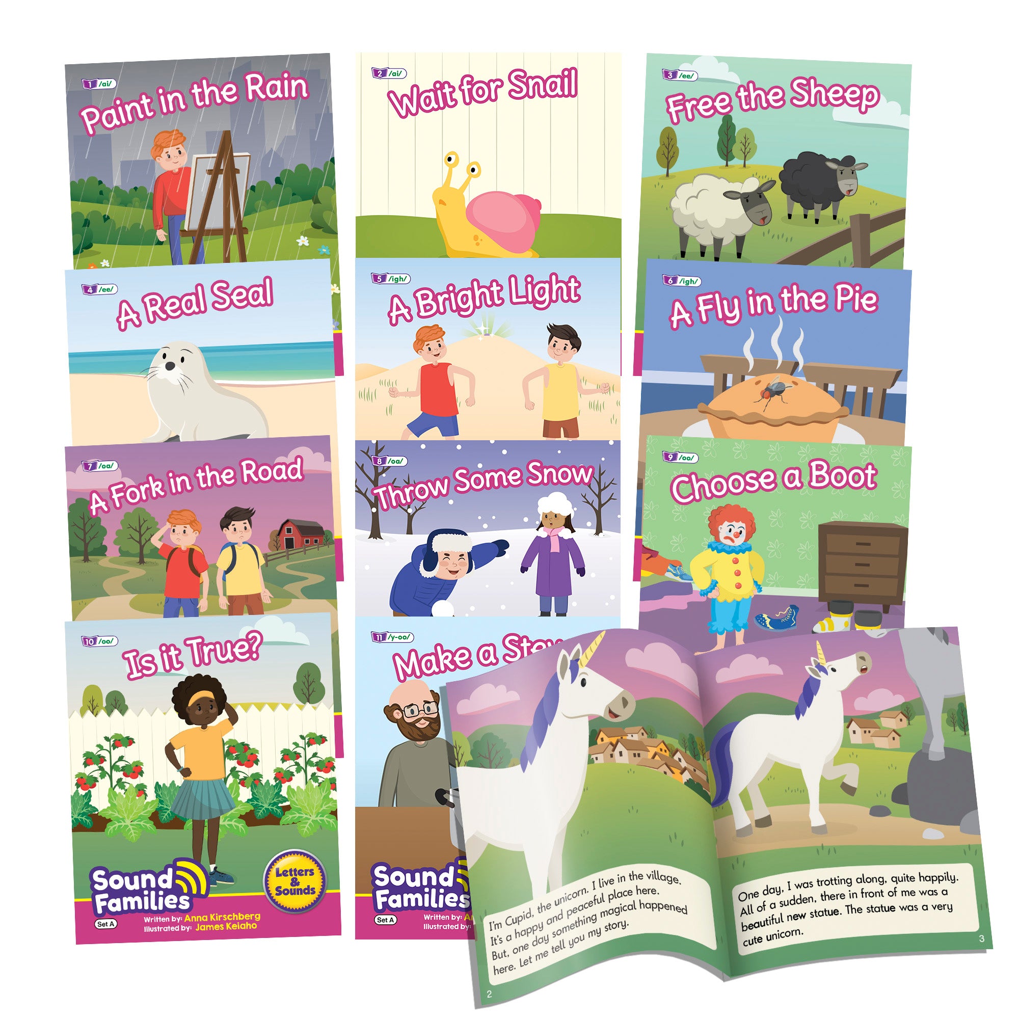 Sound Families Decodable Readers Long Vowel Fiction Phase 5.5, Set of 12