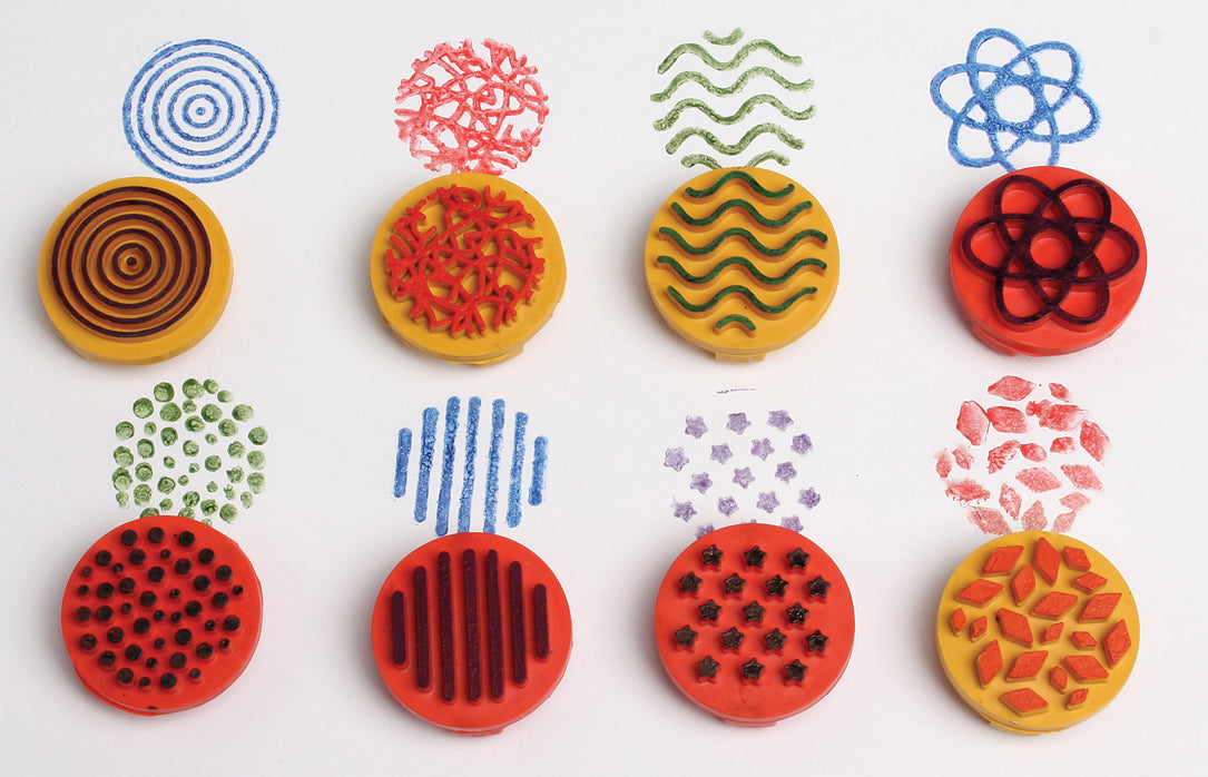 Paint and Dough Rings - Set of 8