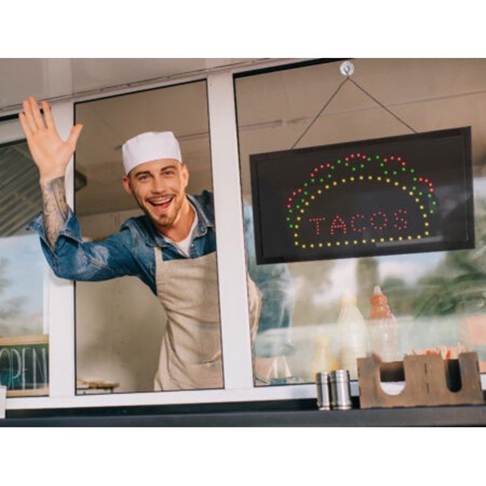 19" x 10" LED Rectangular TACO Sign with Two Display Modes (2 pack)