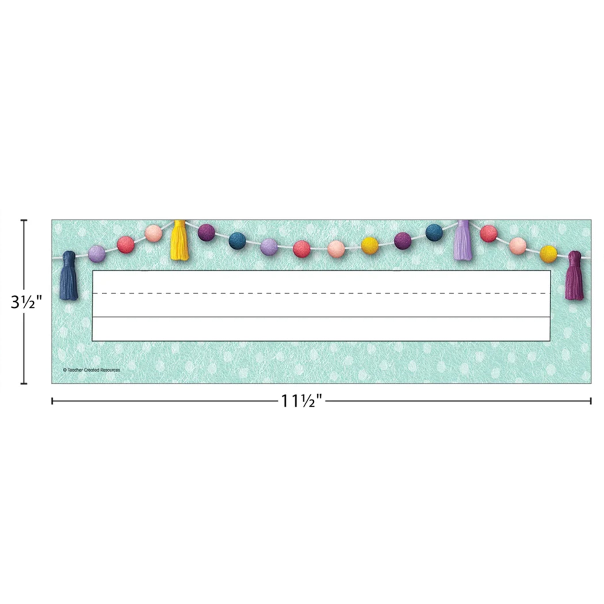Oh Happy Day Flat Name Plates, Pack of 36