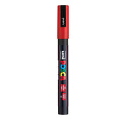 uni® POSCA PC-3M Water-Based Paint Markers, Reversible Fine Tip (0.9-1.3mm), Red