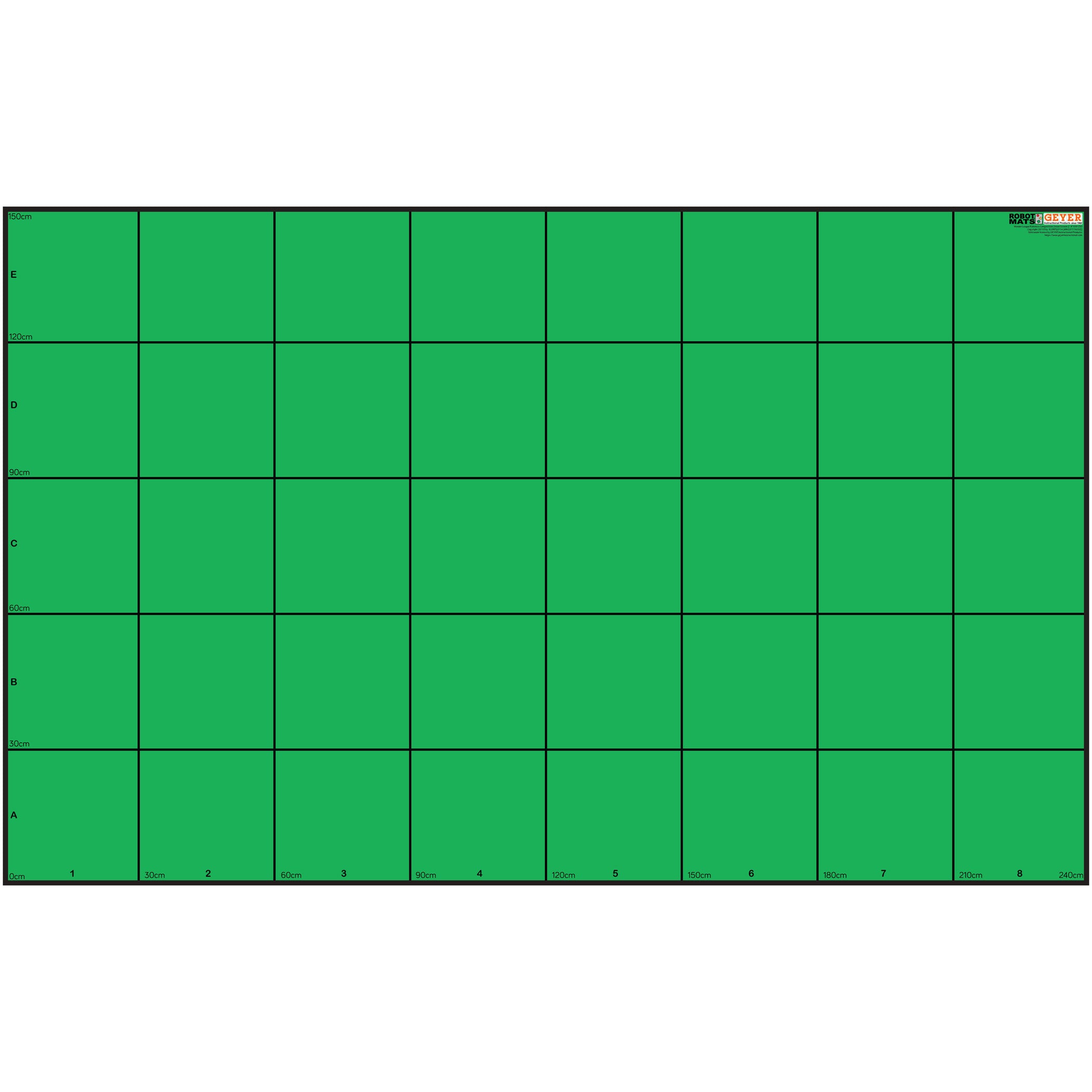 Wonder League Robotics Competition Green Screen Mat, 150cm x 240cm with 30cm Grid