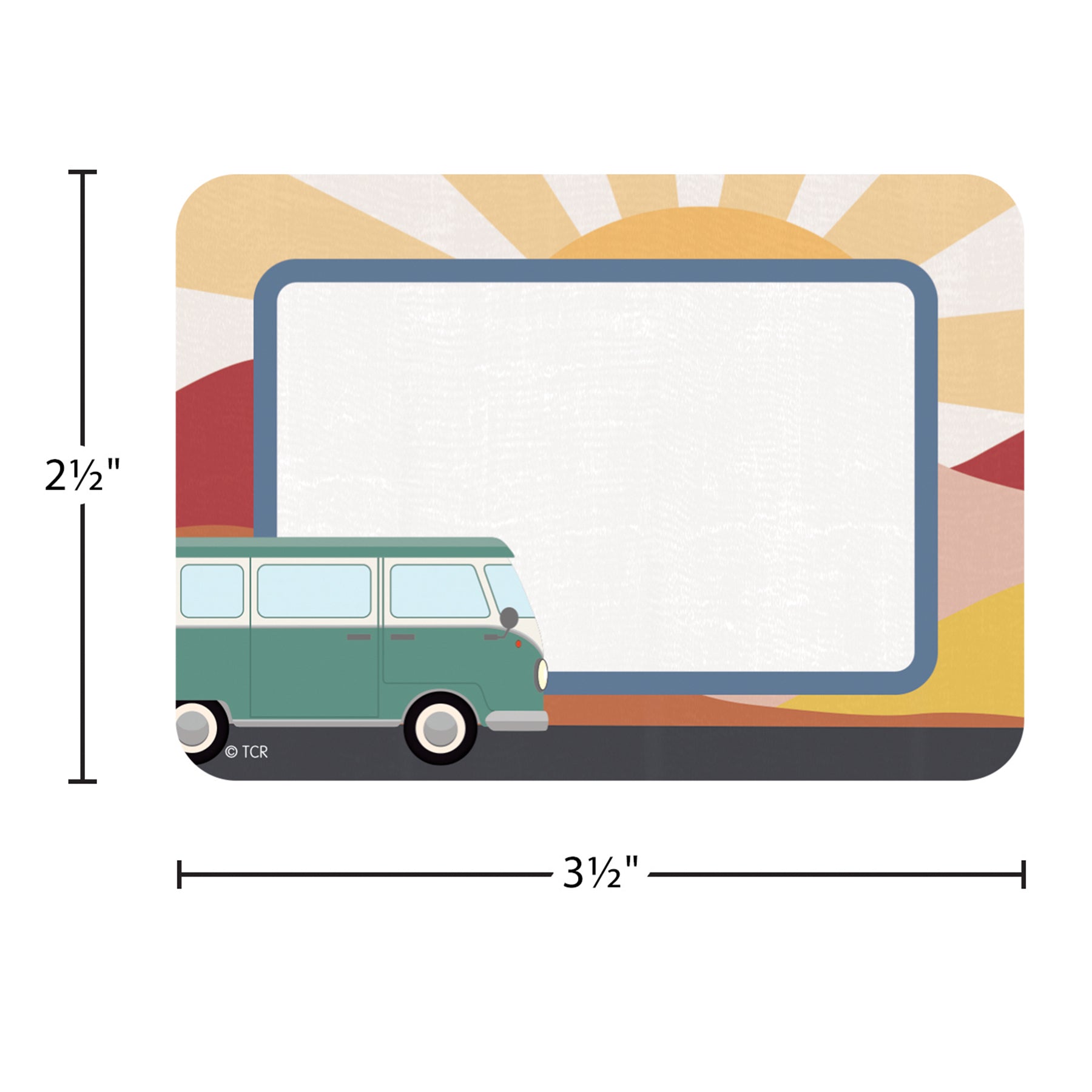 Moving Mountains Road Trip Name Tags/Labels - Multi-Pack, 3-1/2" x 2-1/2", Pack of 36