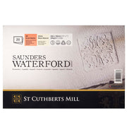 Saunders Waterford Watercolor Block, Hot Pressed, White, 140lb/300gsm, 20 Sheet, 10x7 inch, 1 Count