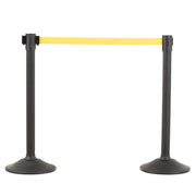 Black post and 6.5' Yellow Belt ‐  2 pack