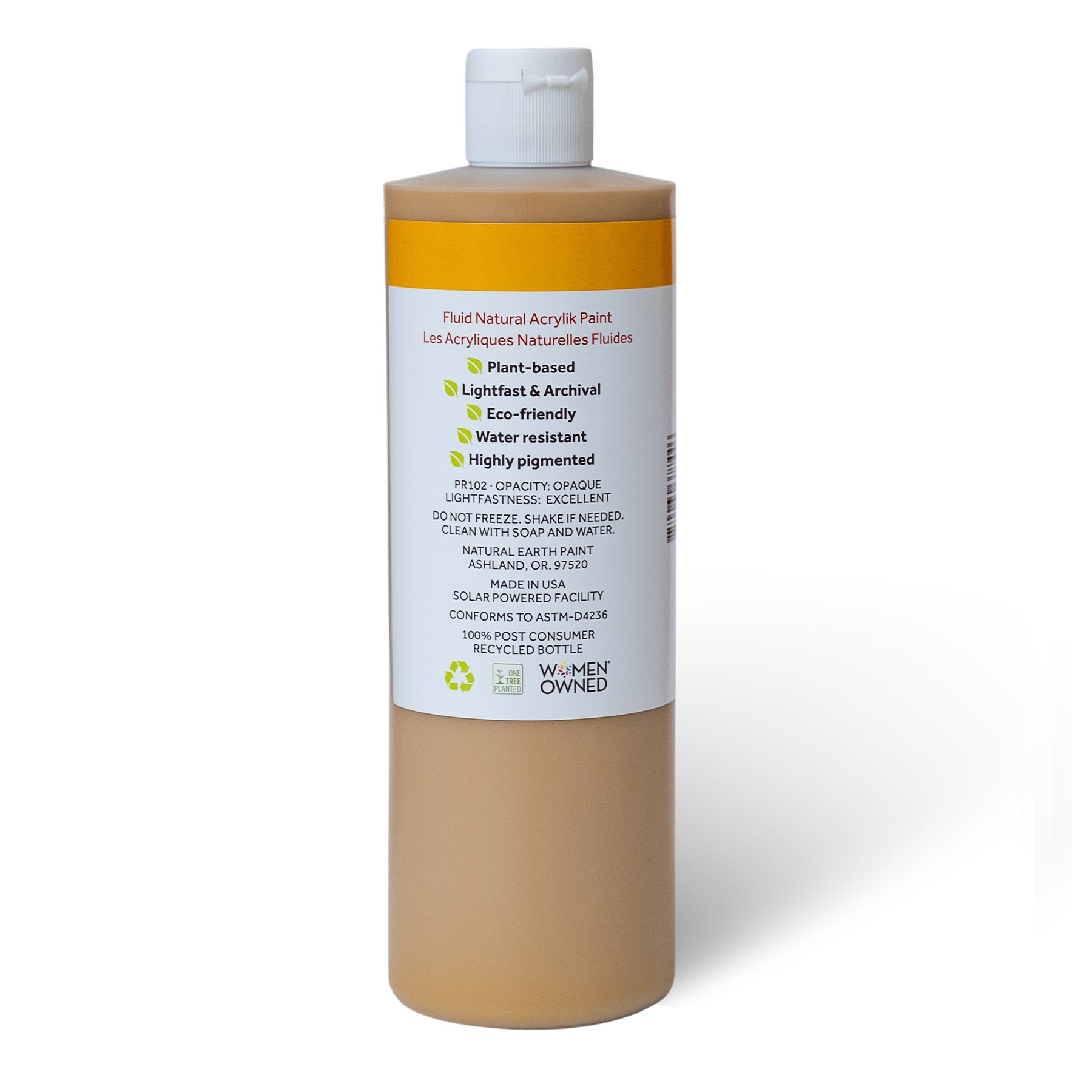 Natural Fluid Acrylik - 16 oz - Yellow Ochre