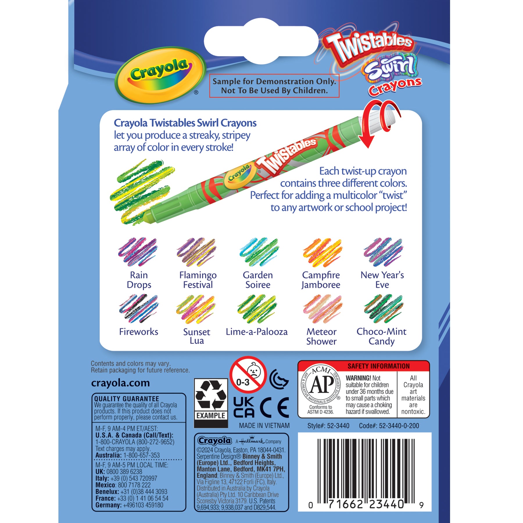 SWIRL Mini Twistable Crayons, 10 Count