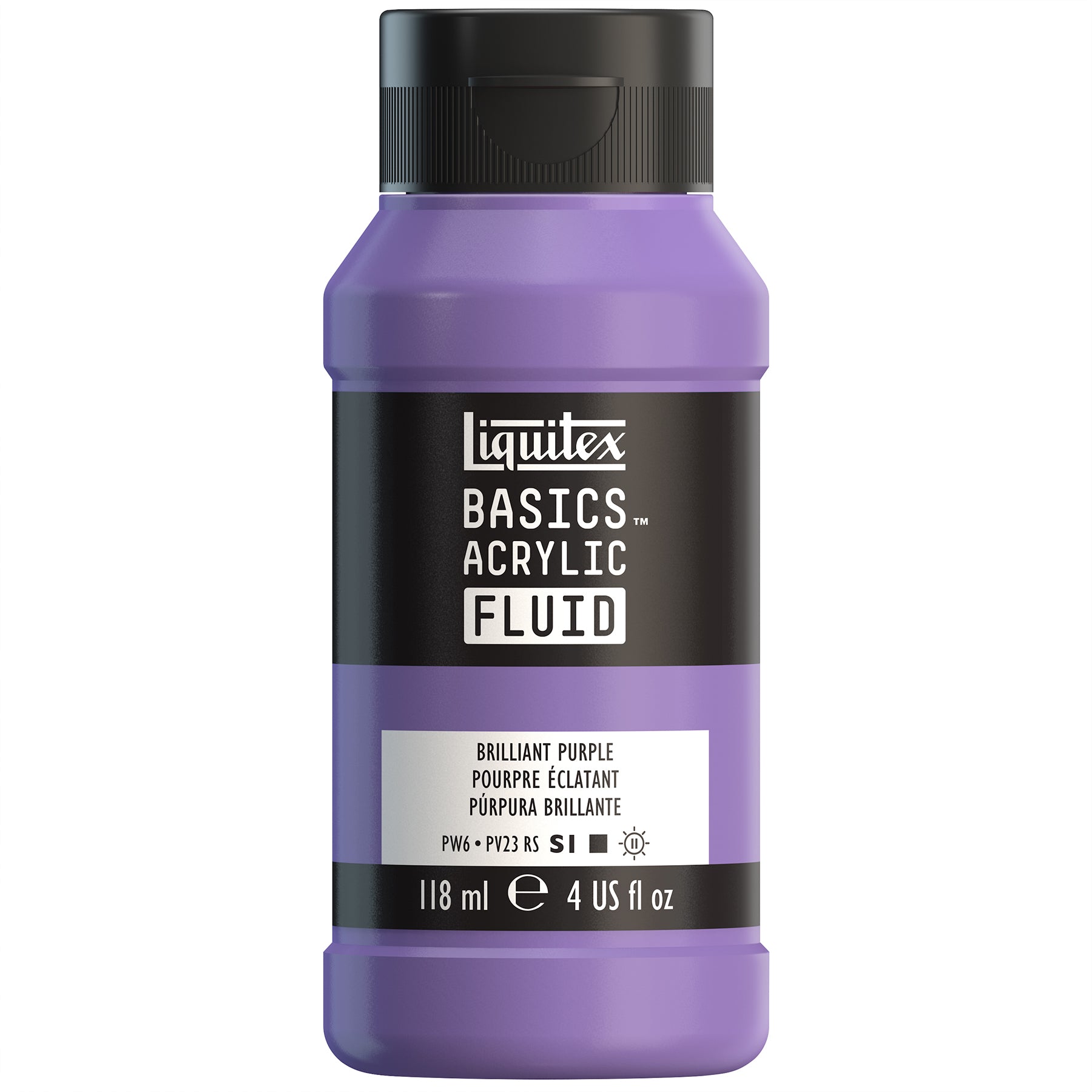 LQ BASICS Acrylic Fluid 118ml Bottle -  Brilliant Purple