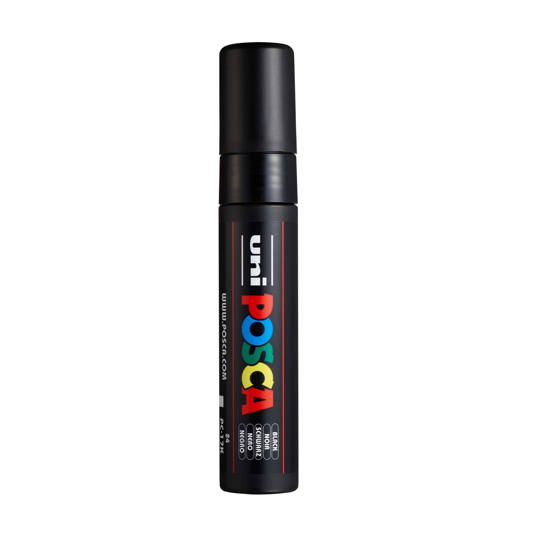 uni® POSCA PC-17K Water-Based Paint Markers, Extra Broad Tip (15mm), Black