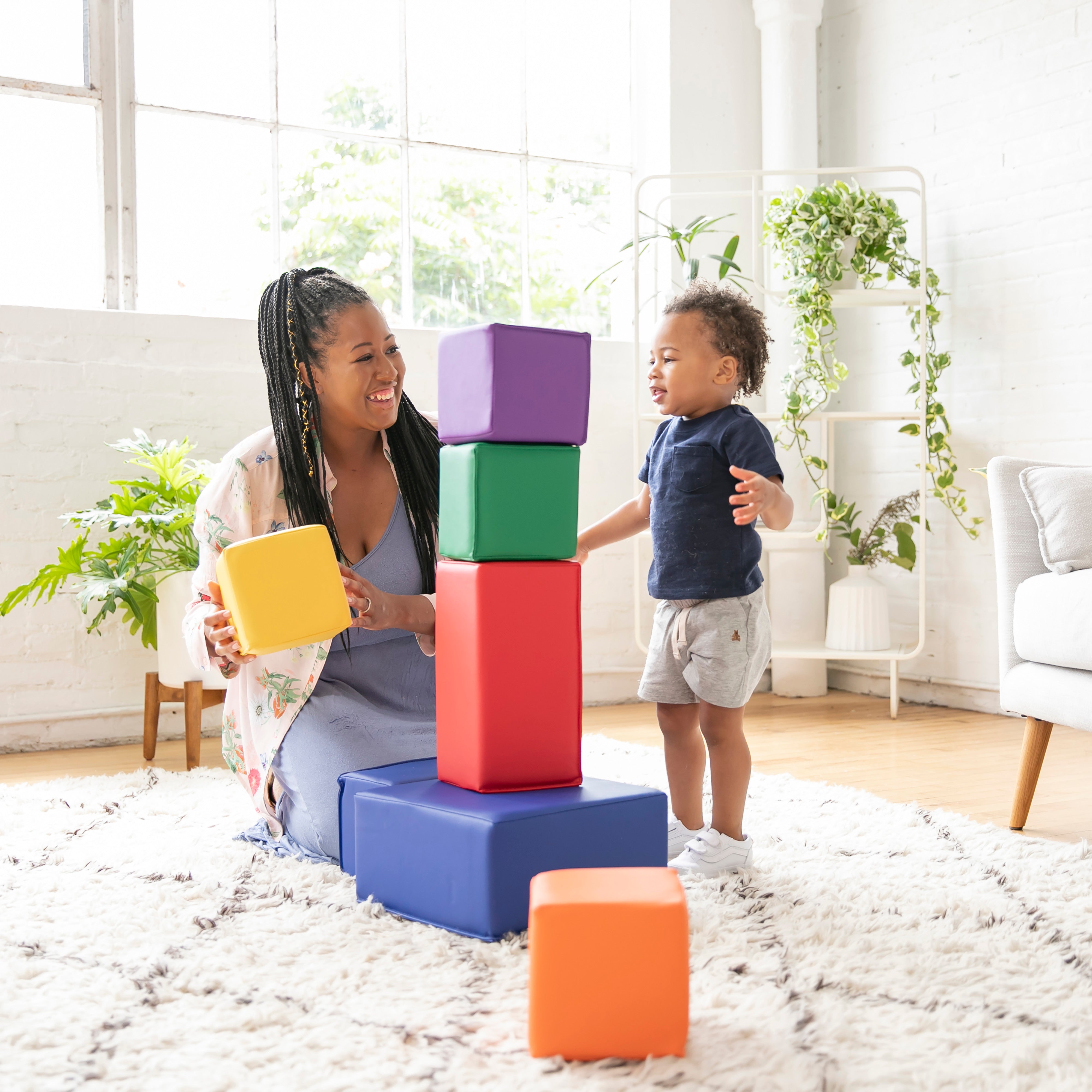SoftZone Big Foam Blocks 7-Piece -Assorted