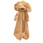 Baby GUND Spunky the Dog Huggybuddy Stuffed Animal with Built-in Baby Blanket, Brown, 15”