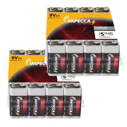 Impecca Impecca 9-Volt Alkaline Batteries, 48-Pack Platinum Series, High Performance, Long Lasting, Leak Resistant, and Multipurpose for Electronics, Households Devices, Toys, and More