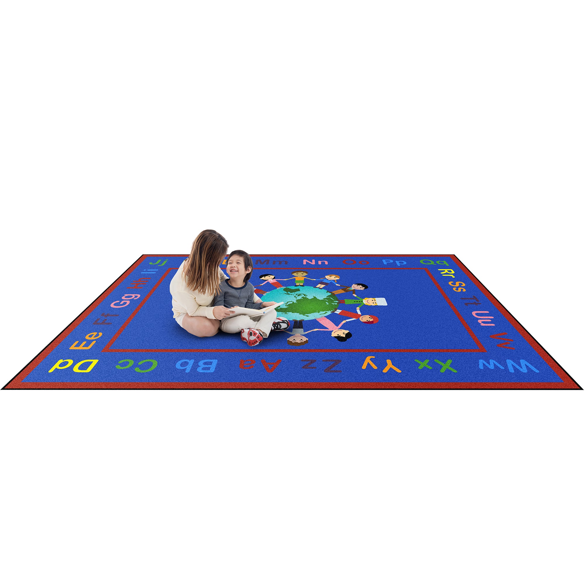 A World of Friends 5'4" x 7'8" area rug in color Multi