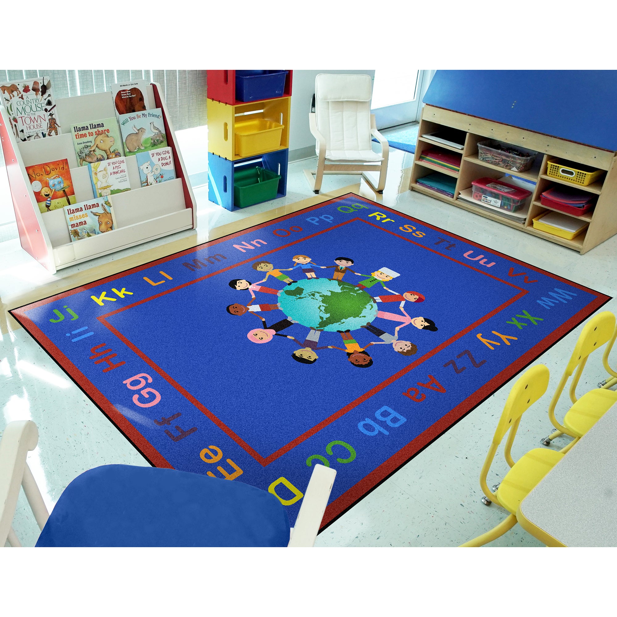 A World of Friends 5'4" x 7'8" area rug in color Multi