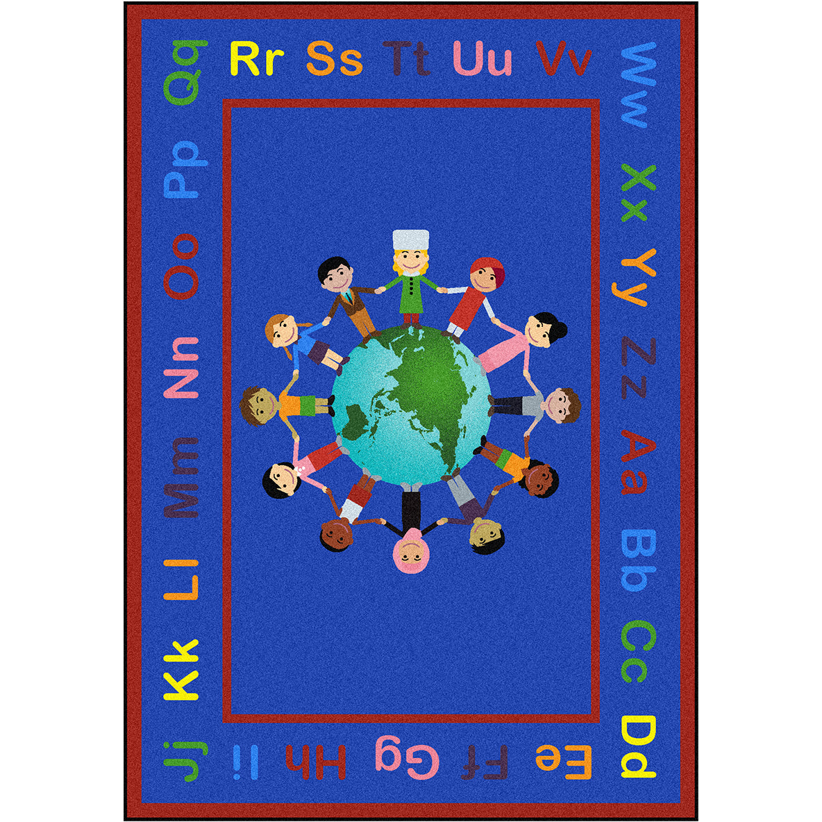A World of Friends 7'8" x 10'9" area rug in color Multi