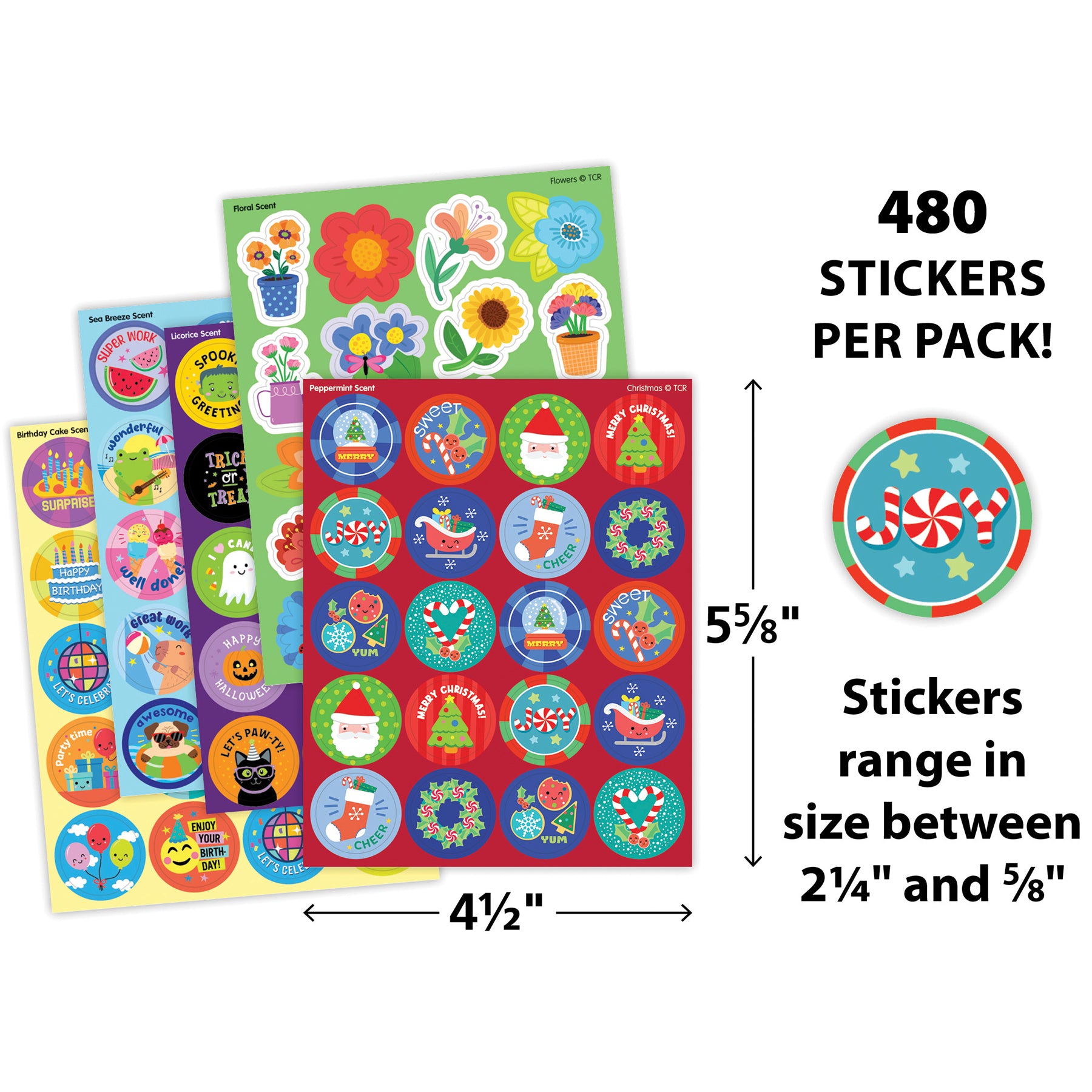 Seasons & Holidays Smelly Stickers Variety Pack