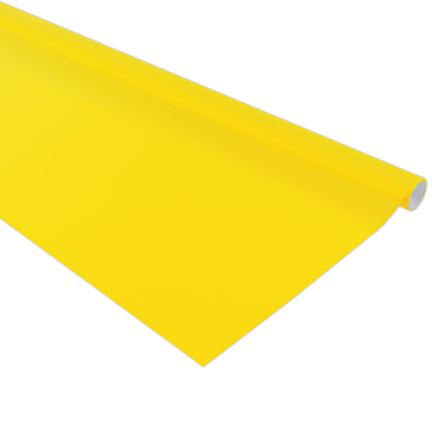 Bulletin Board Art Paper, Canary, 48" x 50', 1 Roll
