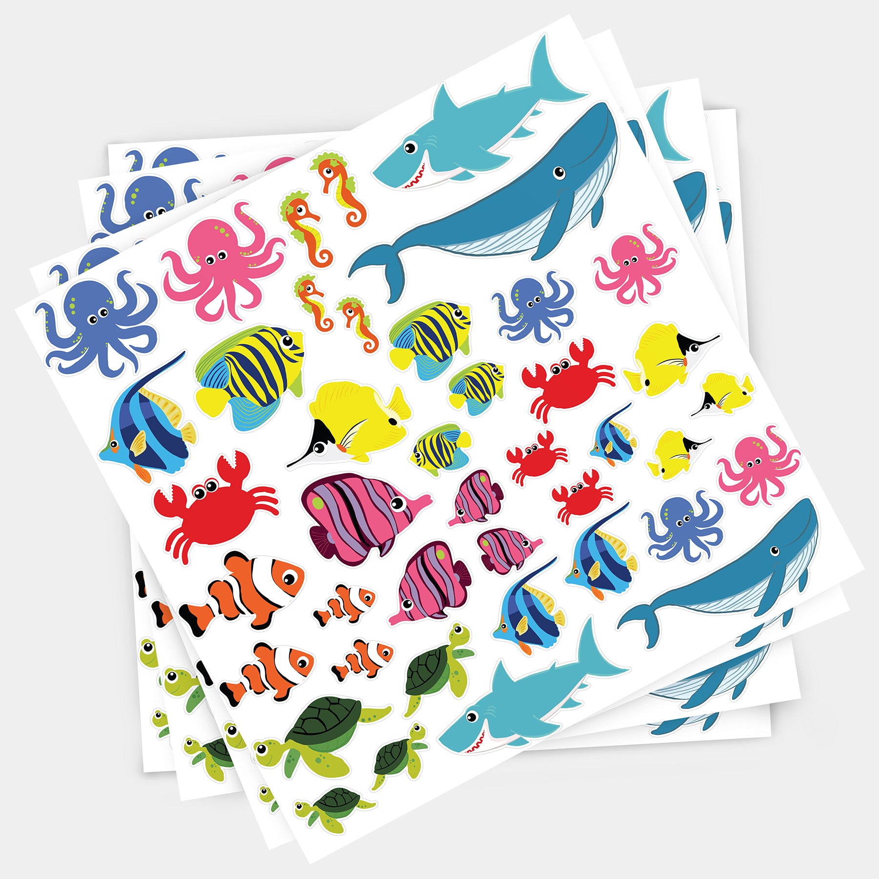 Foam Stickers, Sea Life, Pack of 168