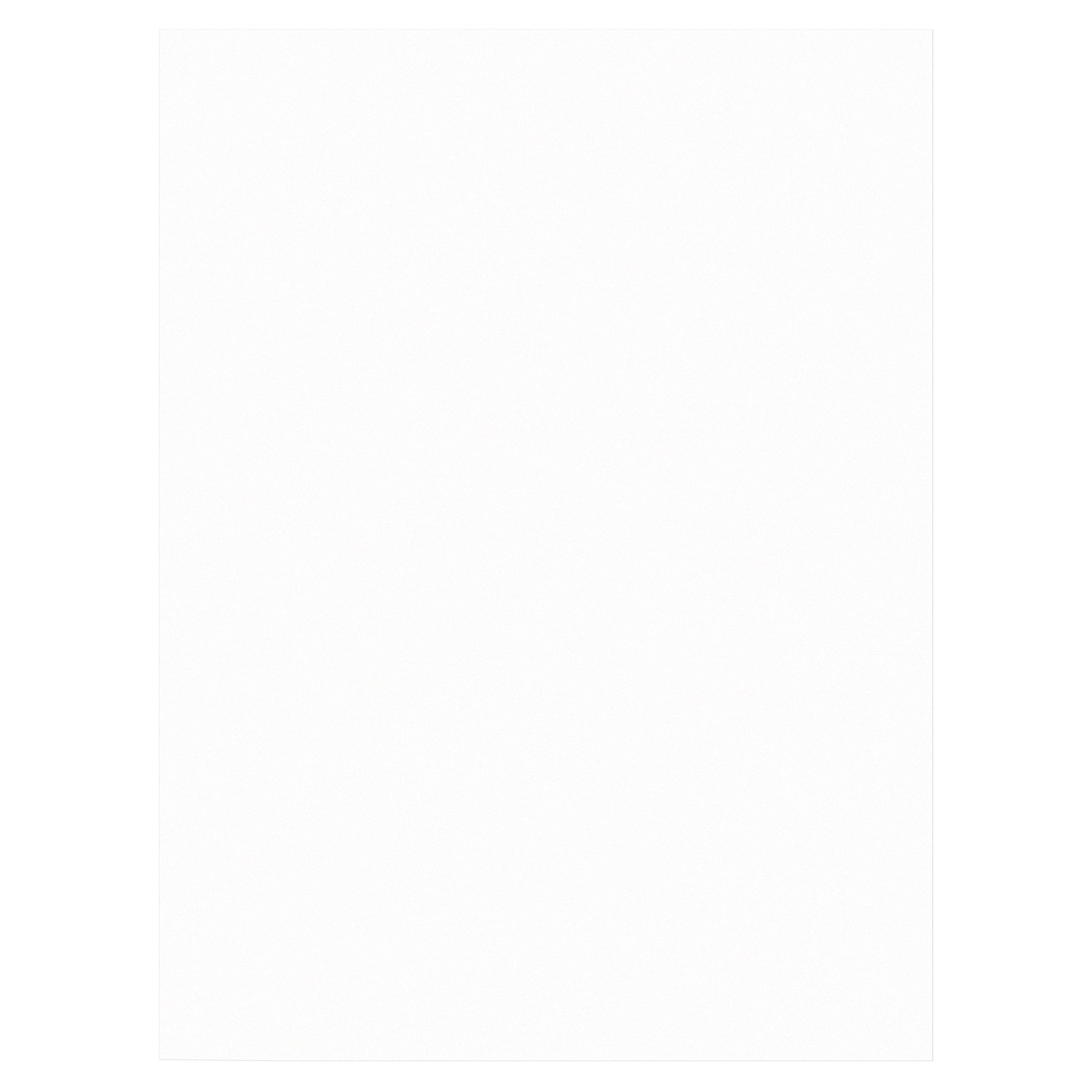 Construction Paper, Medium Weight, Bright White, 9" x 12", 50 Sheets