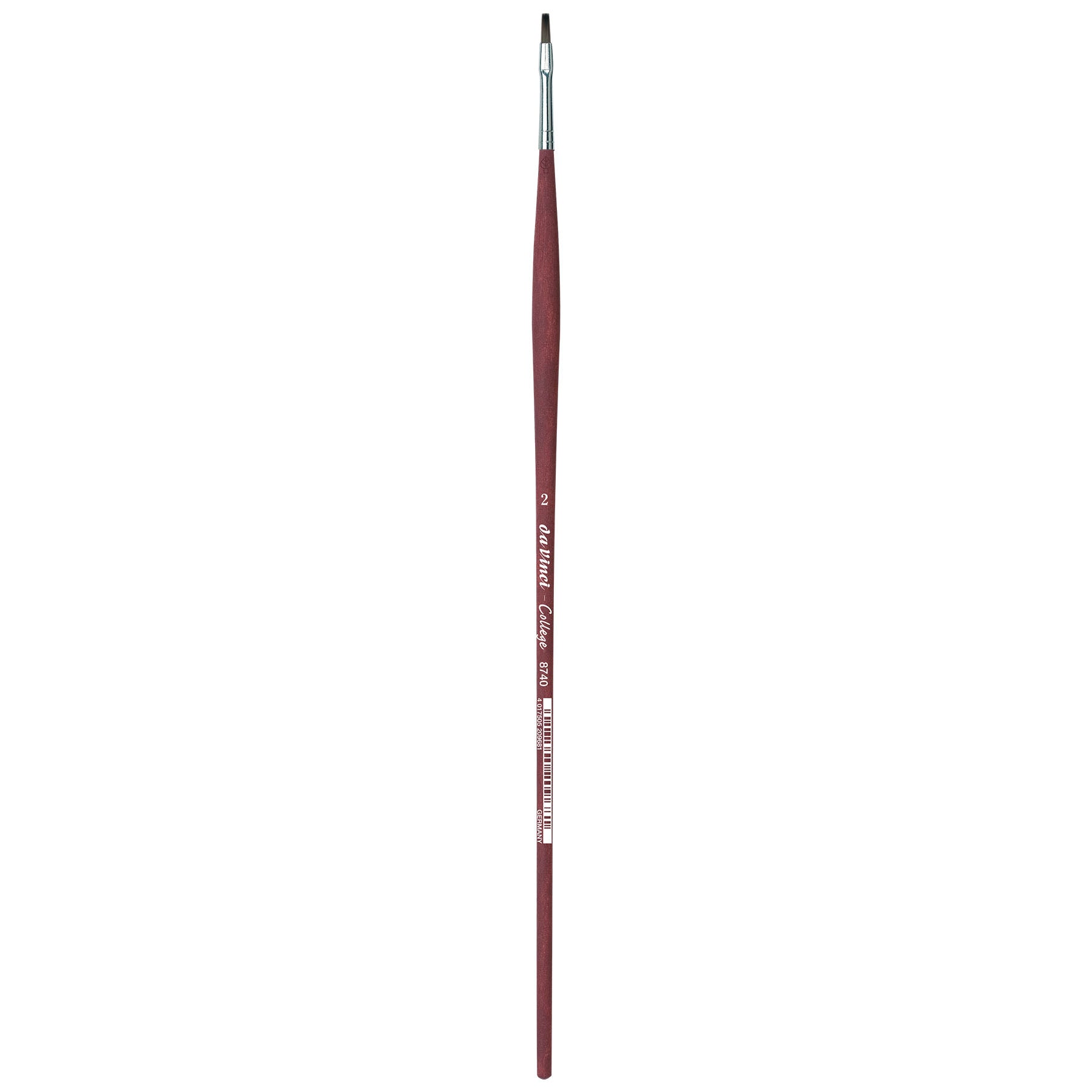 COLLEGE Student Brush, Synthetic, Acrylic & Oil, Flat, Series 8740, Size 2