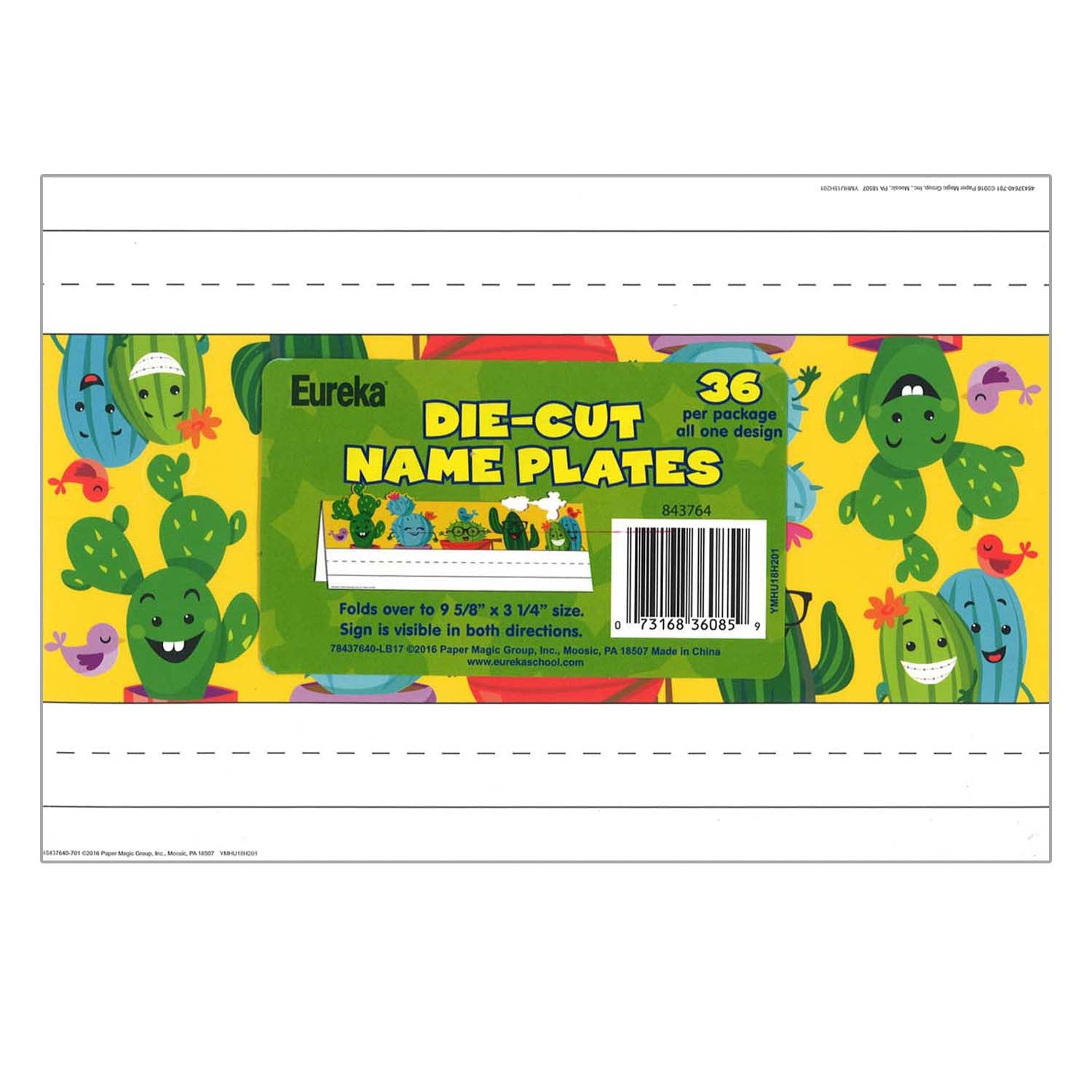 A Sharp Bunch Die Cut Tented Name Plates, Pack of 36