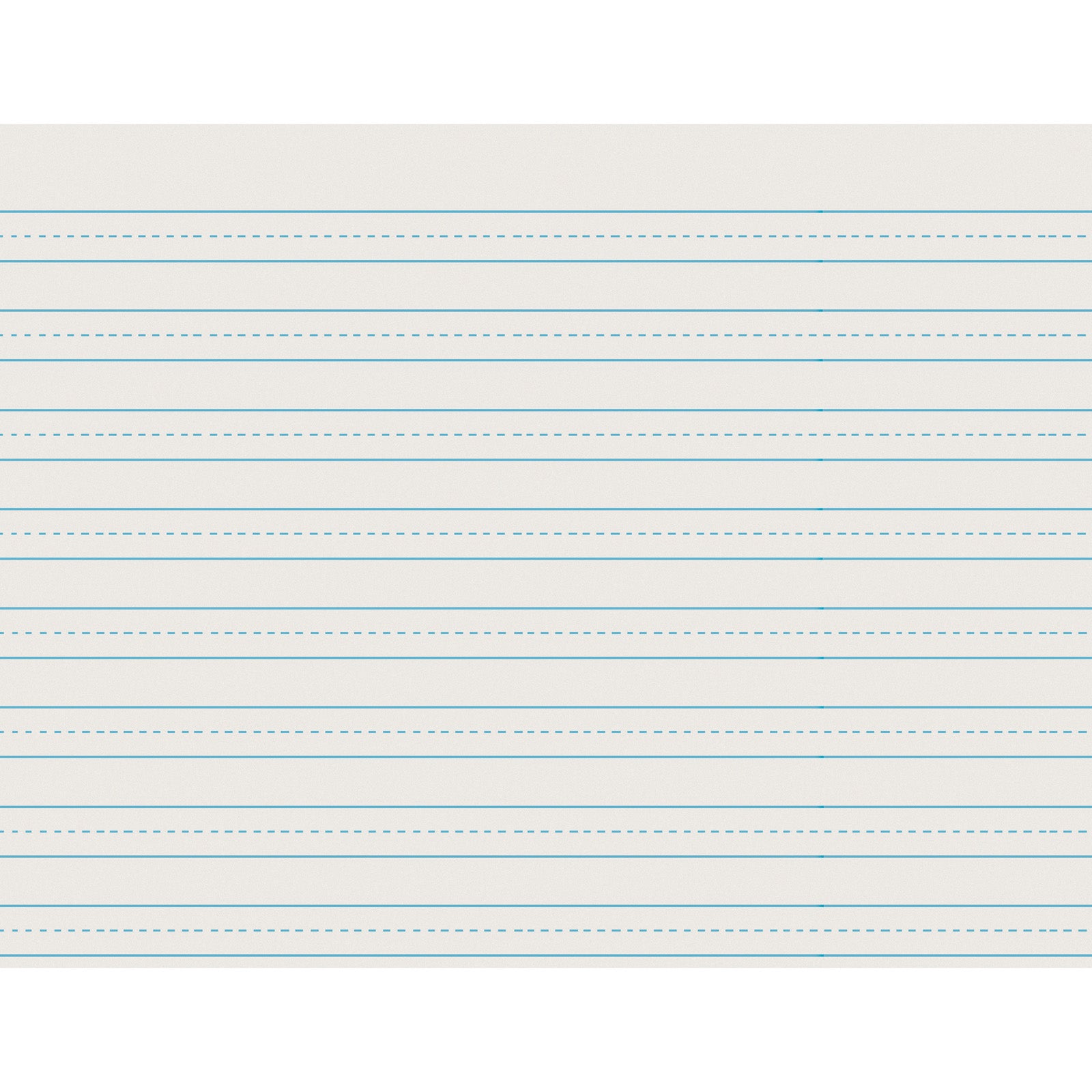Newsprint Handwriting Paper, Skip-A-Line, Grade 3, 1/2" x 1/4" x 1/2" Ruled Long, 11" x 8-1/2", 500 Sheets