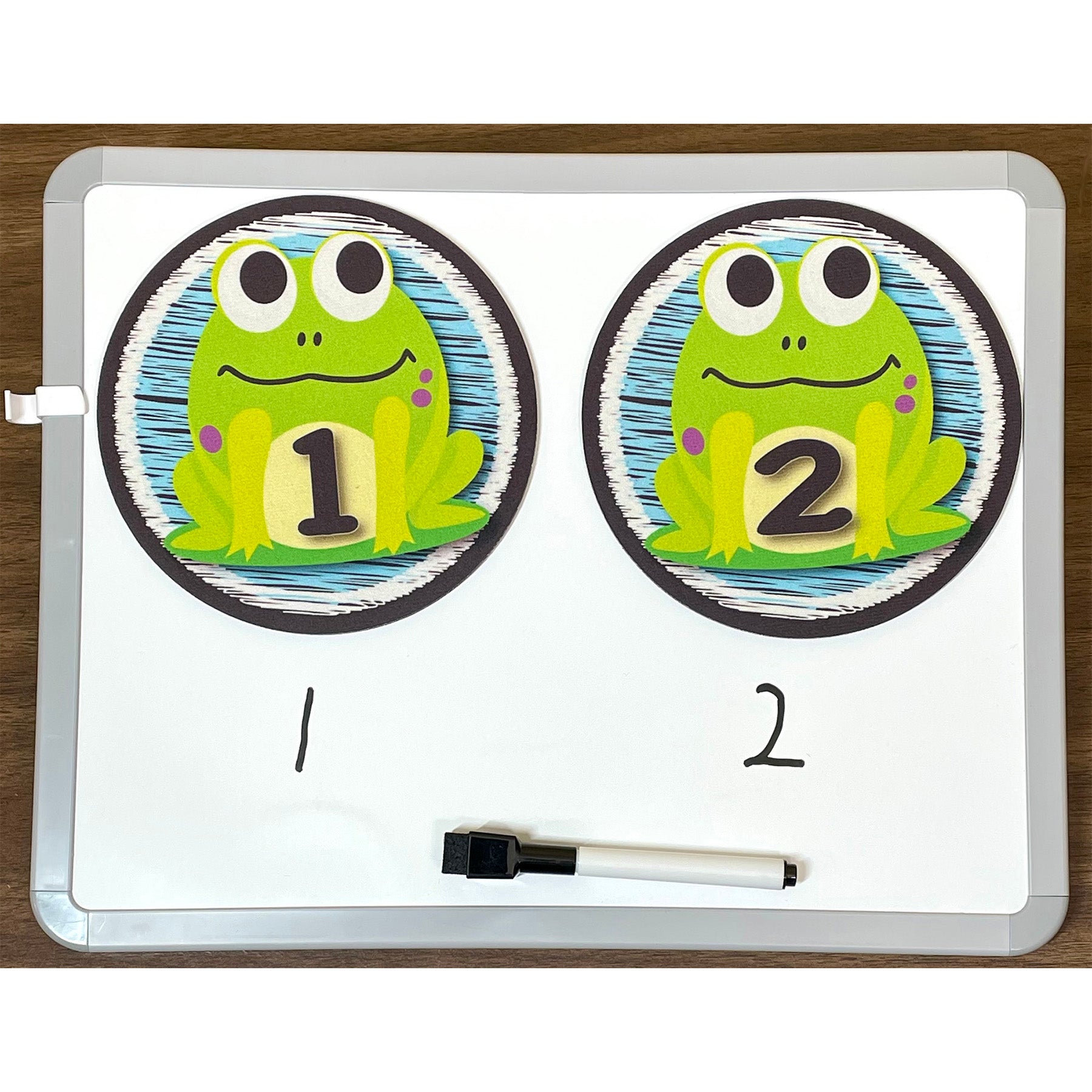 The Original Fun Mat™, Sensory Spots™, 6" Numbers 1-10 Frogs Theme, 10 Pieces